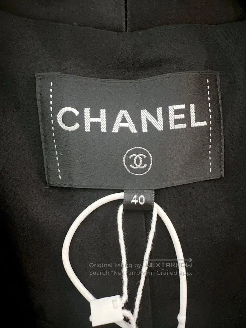 Chanel Chanel Blue tweed jacket Size S / US 4 / IT 40 - 3 Thumbnail