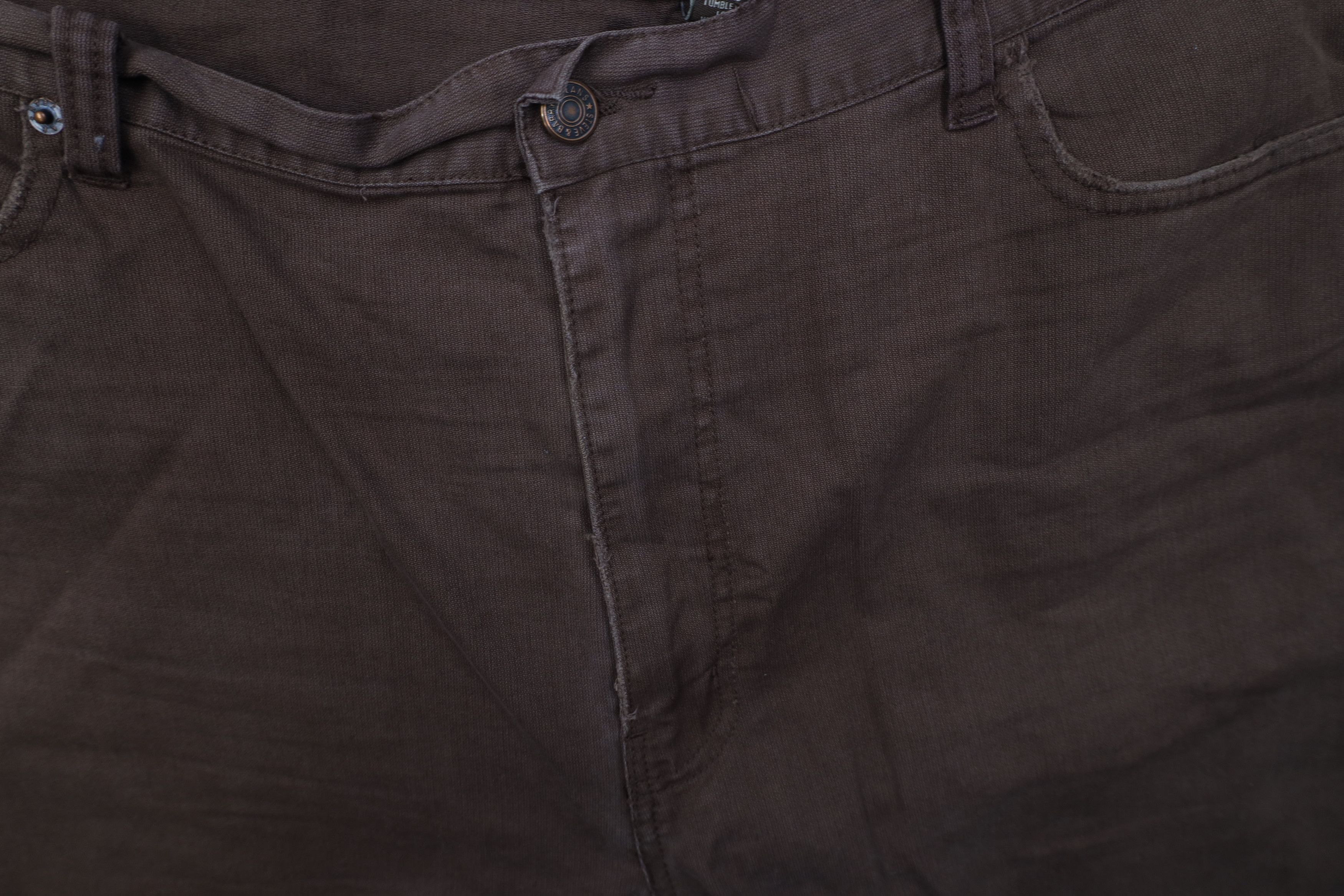 Vintage Vintage 90s Y2K Streetwear Baggy Wide Leg Twill Pants Brown Size US 42 / EU 58 - 6 Thumbnail