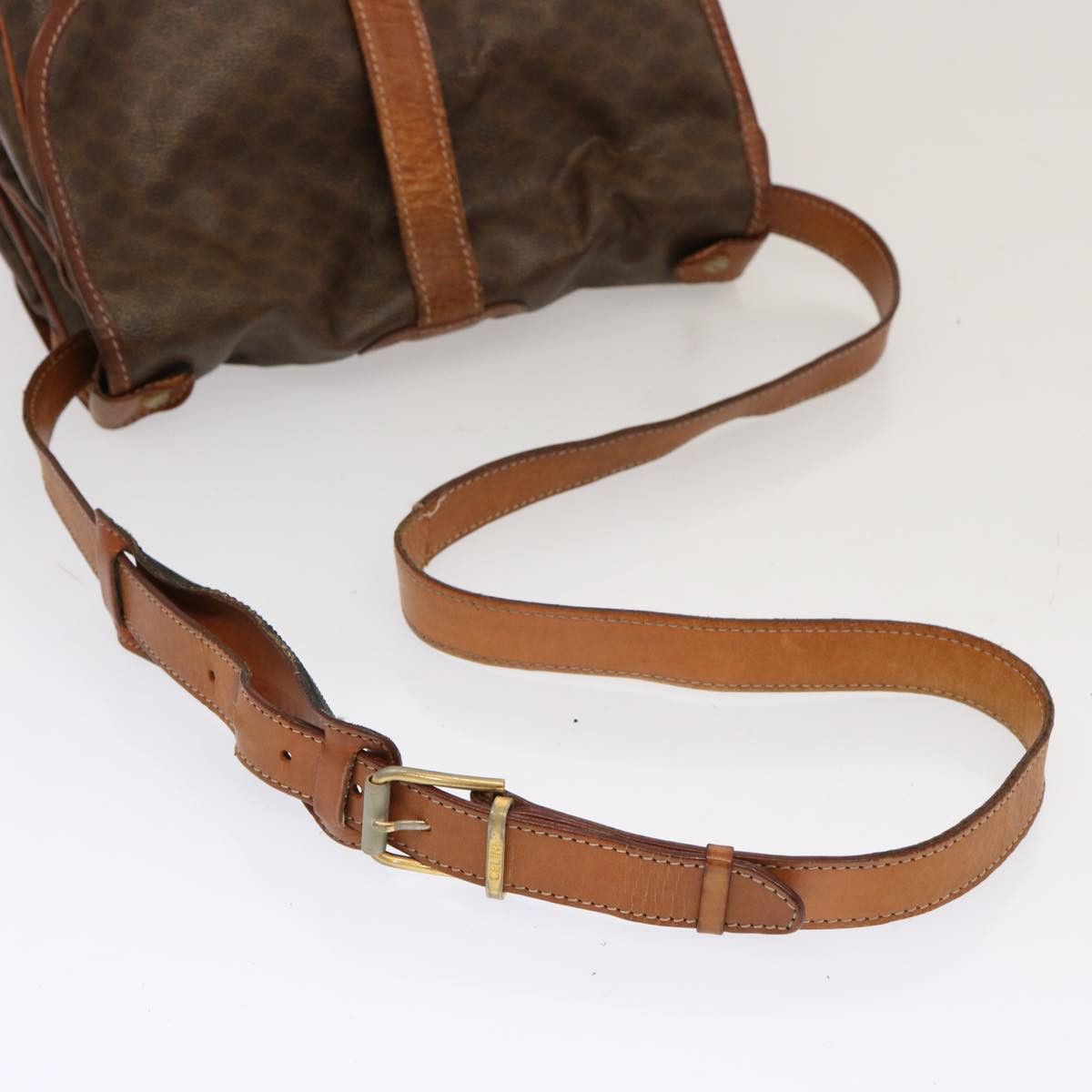 Celine CELINE Macadam Canvas Shoulder Bag Pvc Brown Size ONE SIZE - 7 Thumbnail