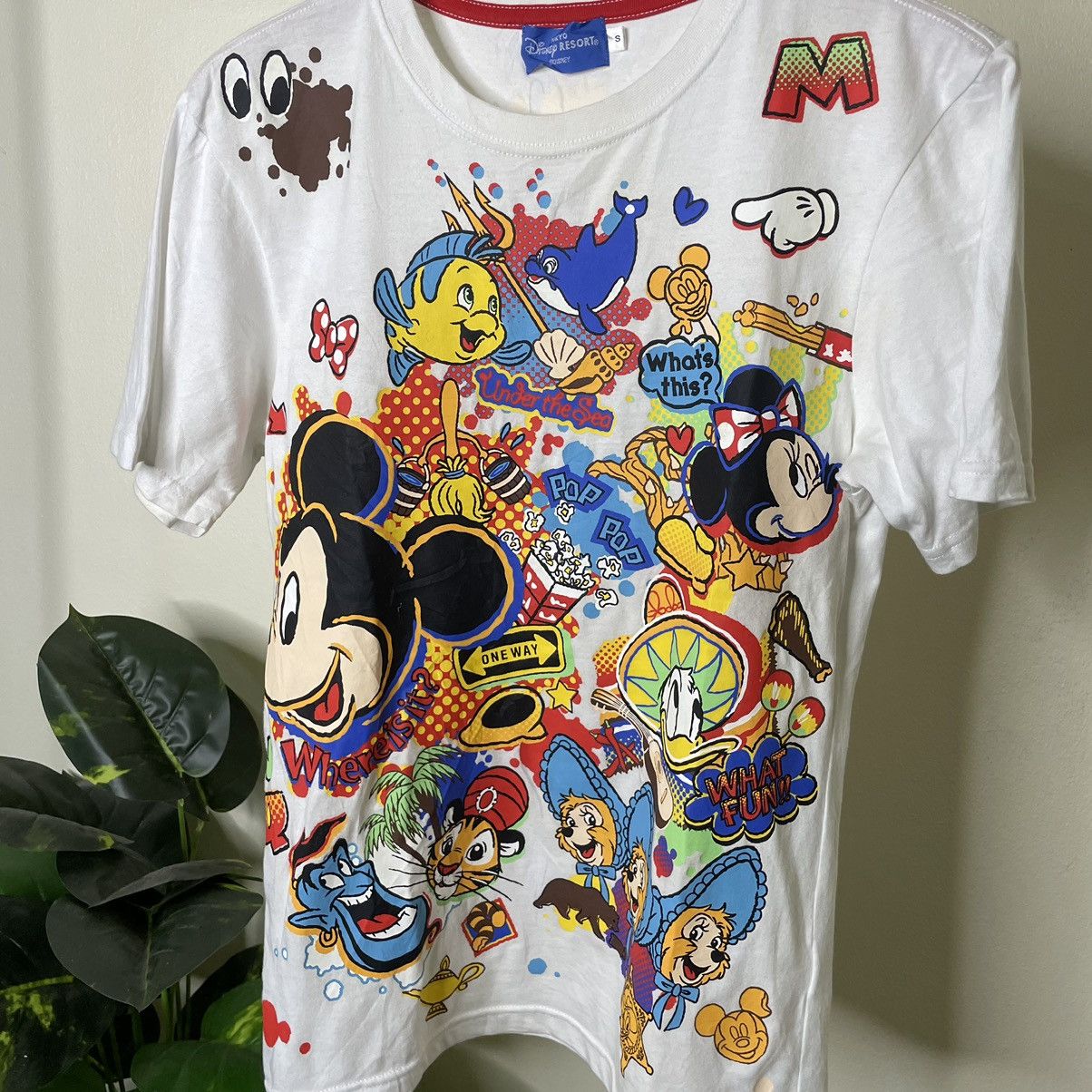 Cartoon Network × Disney × Vintage Vintage 2000s Disney Movie Mickey Mouse Genie Aladdin Tee Size US M / EU 48-50 / 2 - 2 Thumbnail