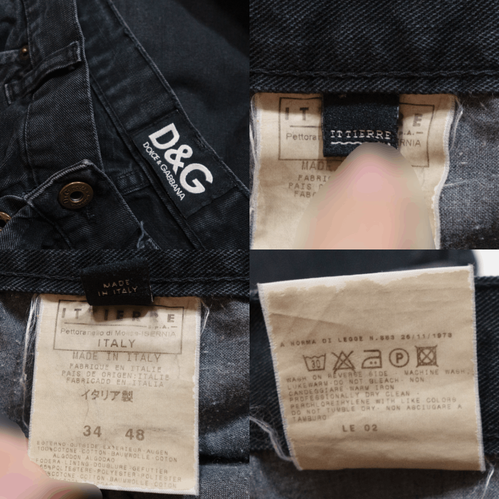 Dolce & Gabbana 90S Distressed Black Jeans Size US 32 / EU 48 - 7 Thumbnail