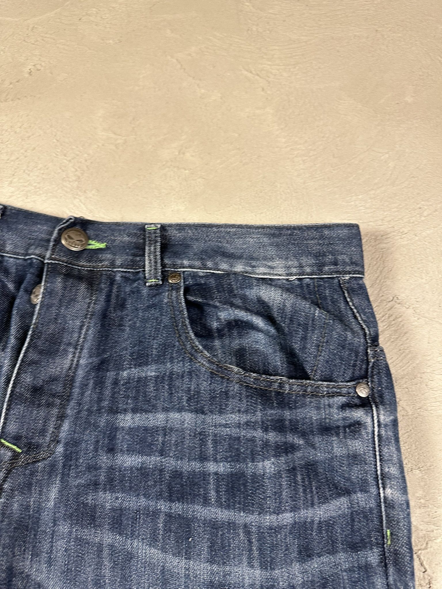 No Fear Vintage Y2k No Fear 3/4 Oversized Jeans Shorts Jorts Size US 36 / EU 52 - 5 Thumbnail