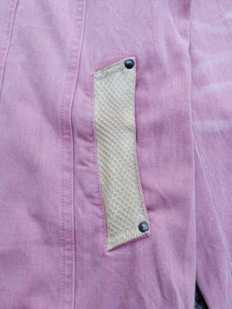 Schlussel Schlussel Made In Japan Nice Design Pink Denim Jacket Size M / US 6-8 / IT 42-44 - 2 Thumbnail