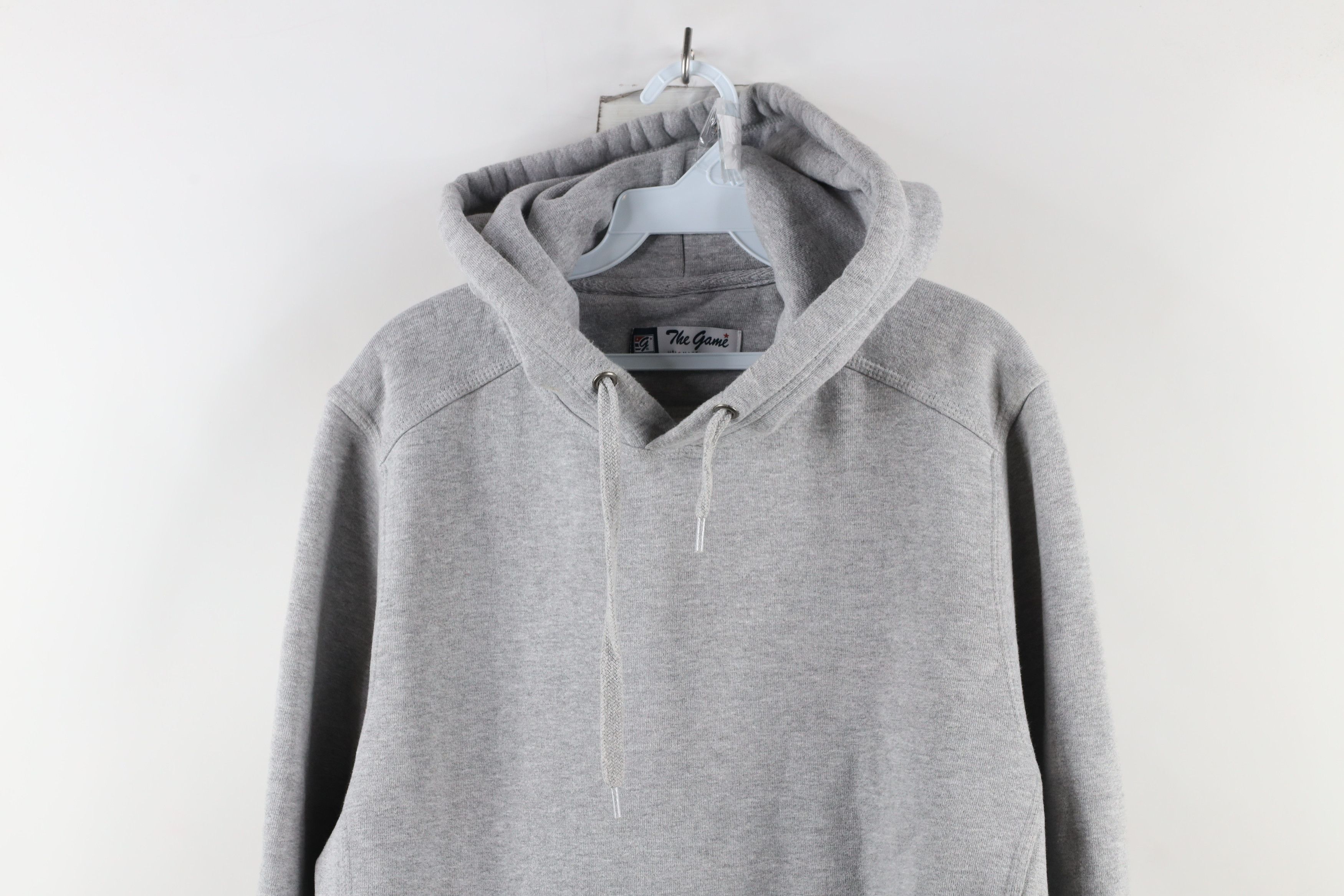 Vintage Vintage 90s The Game Hoodie Sweatshirt Heather Gray USA Size US M / EU 48-50 / 2 - 2 Thumbnail