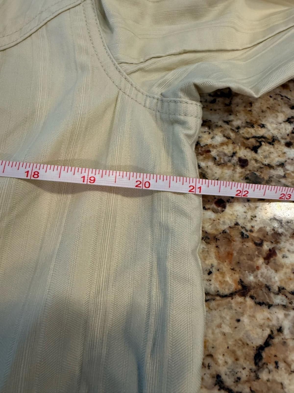 Other Denim & Co. light green boho cotton jacket button front LG Size L / US 10 / IT 46 - 10 Thumbnail