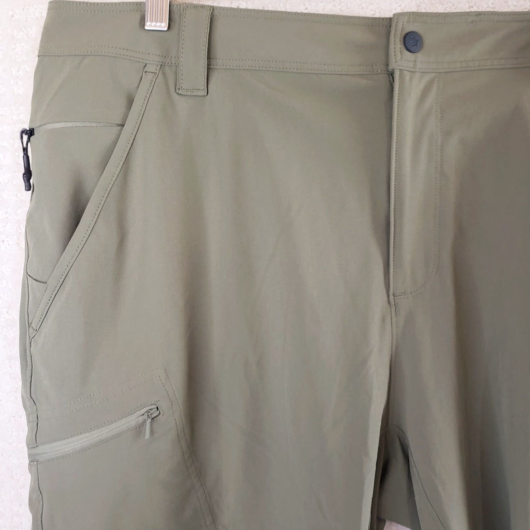 Vintage Vortex Sun Slayer Shorts Green Men 38x10 Zip Pockets Spandex Stretch Cargo Outdoor Comfort 10in Inseam Regular Mens Size US 38 / EU 54 - 2 Thumbnail