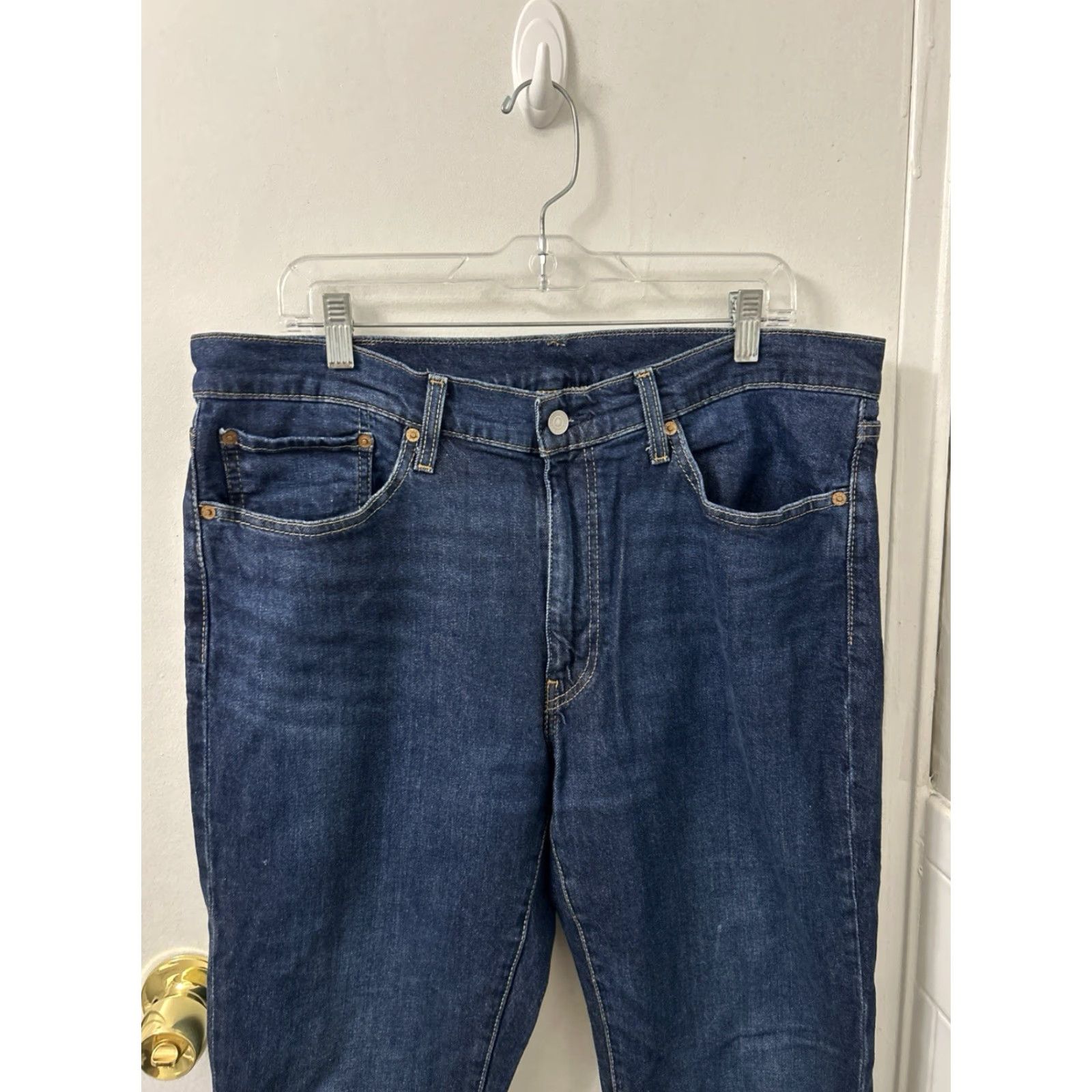 Levi's Levi's Premium 514 Jeans Mens 36x30 Dark Wash Indigo Denim Straight Size US 36 / EU 52 - 7 Thumbnail