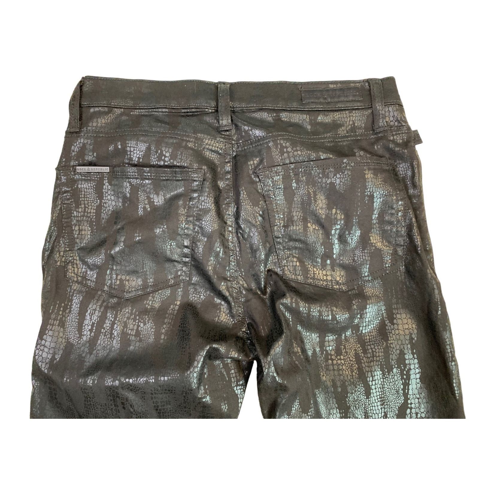 Rock & Republic Rock & Republic Berlin Jeans R010120 Black Pant Women 12M Size 32" / US 10 / IT 46 - 1 Thumbnail