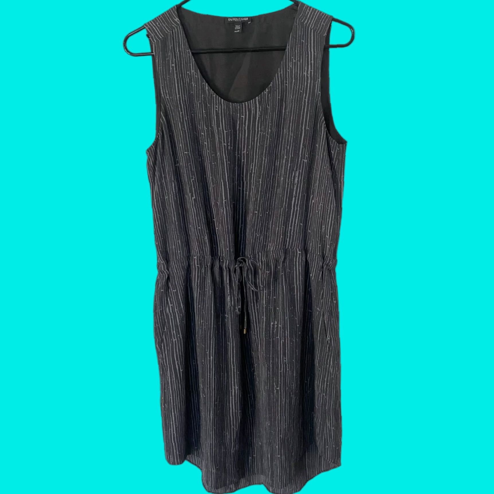 Eileen Fisher VINTAGE Eileen Fisher Sleeveless Silk Dress Women Petite Small Gray Short Tank Dress Casual Party Size S / US 4 / IT 40 - 1 Thumbnail