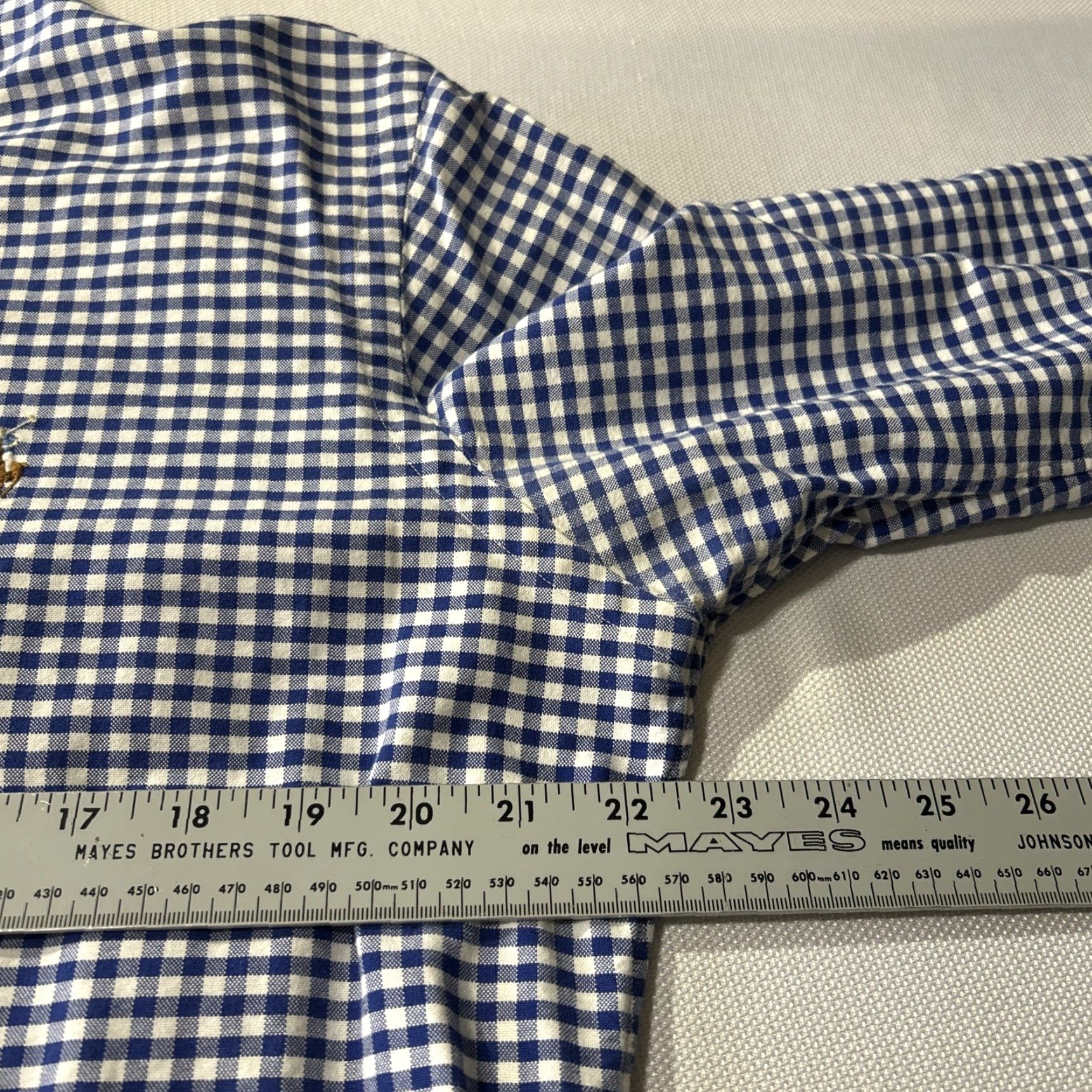 Polo Ralph Lauren Polo Ralph Lauren Shirt Mens M Blue Oxford Gingham Check Cotton Button-Up Button-Down Collar Embroidered Classic Fit Regular Short Sleeve? Size US M / EU 48-50 / 2 - 4 Thumbnail