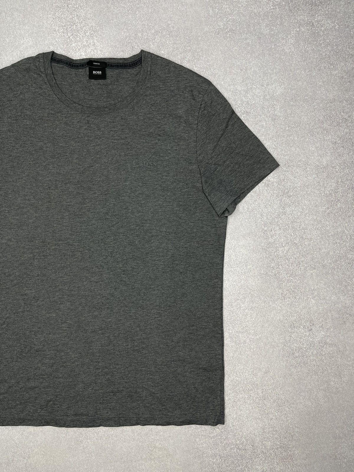 Hugo Boss Mens Hugo Boss Basic Grey T Shirt Size L Size US L / EU 52-54 / 3 - 3 Thumbnail