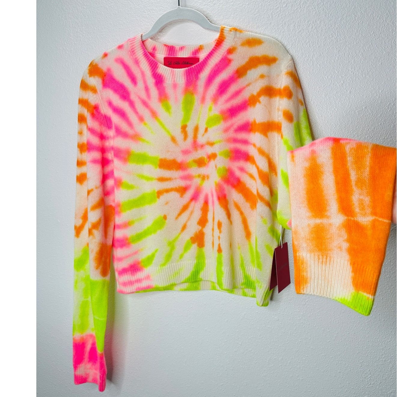 The Elder Statesman NWT The Elder Statesman Cashmere Spiral Crew Sweater L Size L / US 10 / IT 46 - 1 Thumbnail