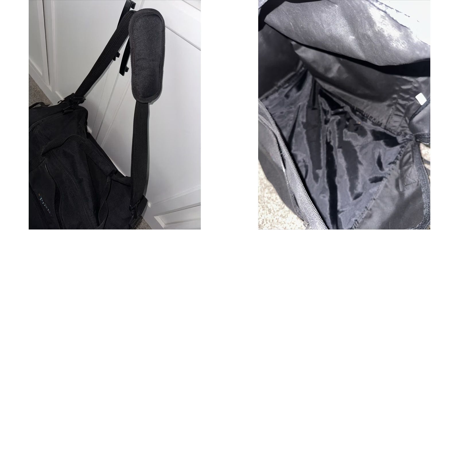 Vintage Pike Sport Bag Mens Large Black VTG Duffle With Removable Backpack Size ONE SIZE - 8 Thumbnail