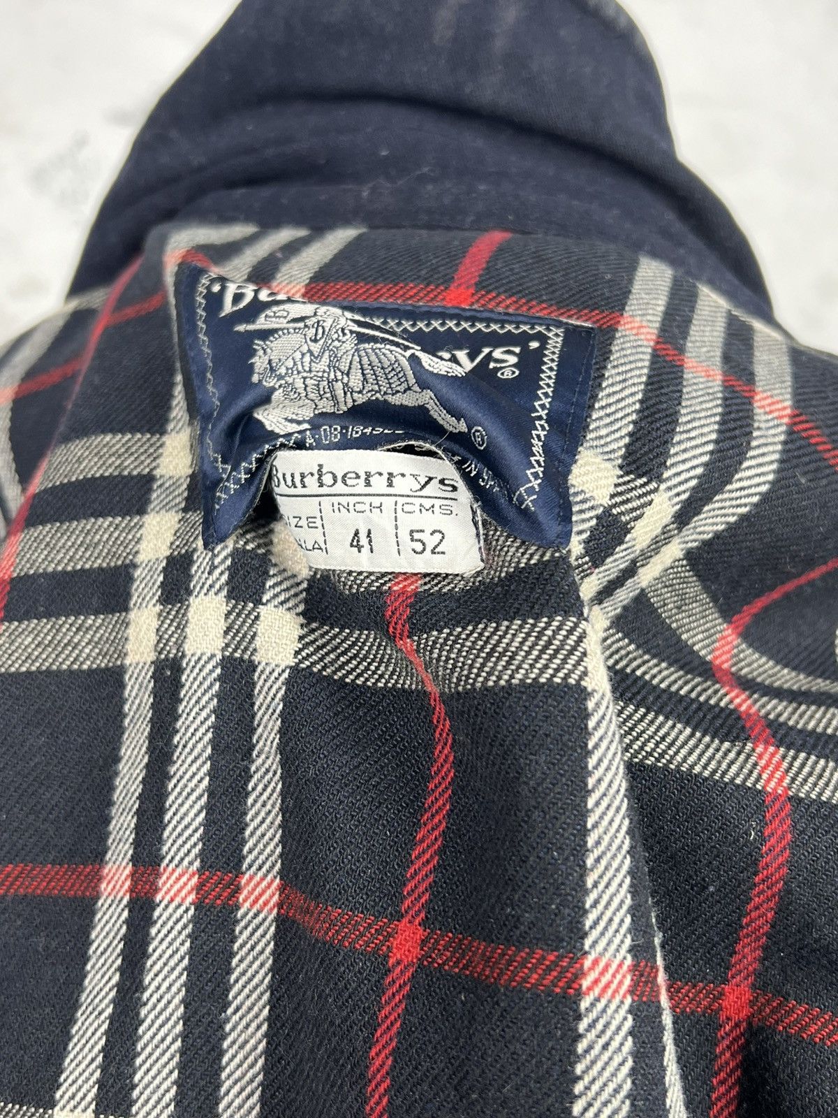 Burberry Vintage Burberrys Wool Bomber Jacket Size L Size US L / EU 52-54 / 3 - 10 Thumbnail