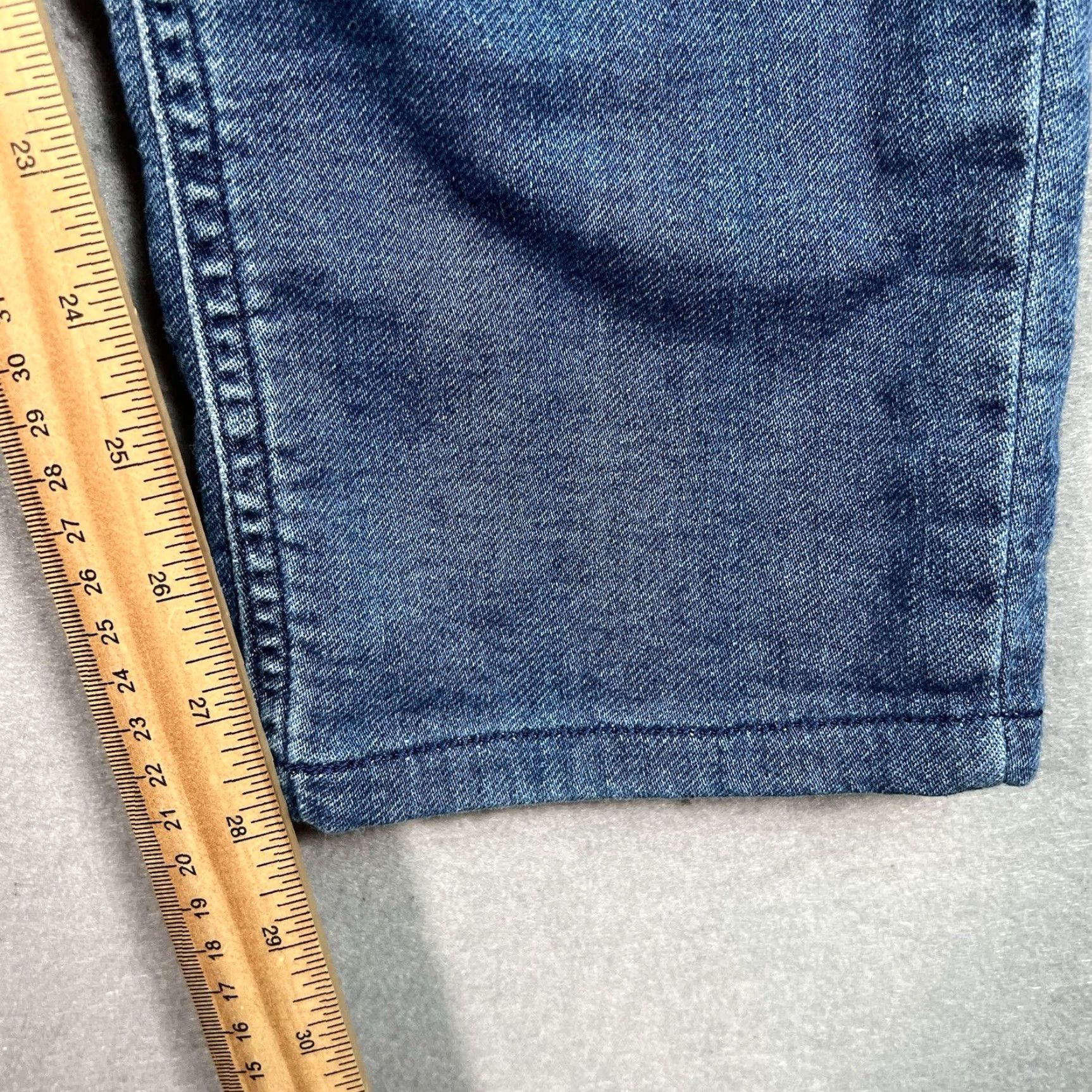 Reiss VINTAGE Reiss Womens Jeans Tapered Leg Cotton Blend Medium Wash Size 30 28in Inseam Blue Size 30" / US 8 / IT 44 - 5 Thumbnail