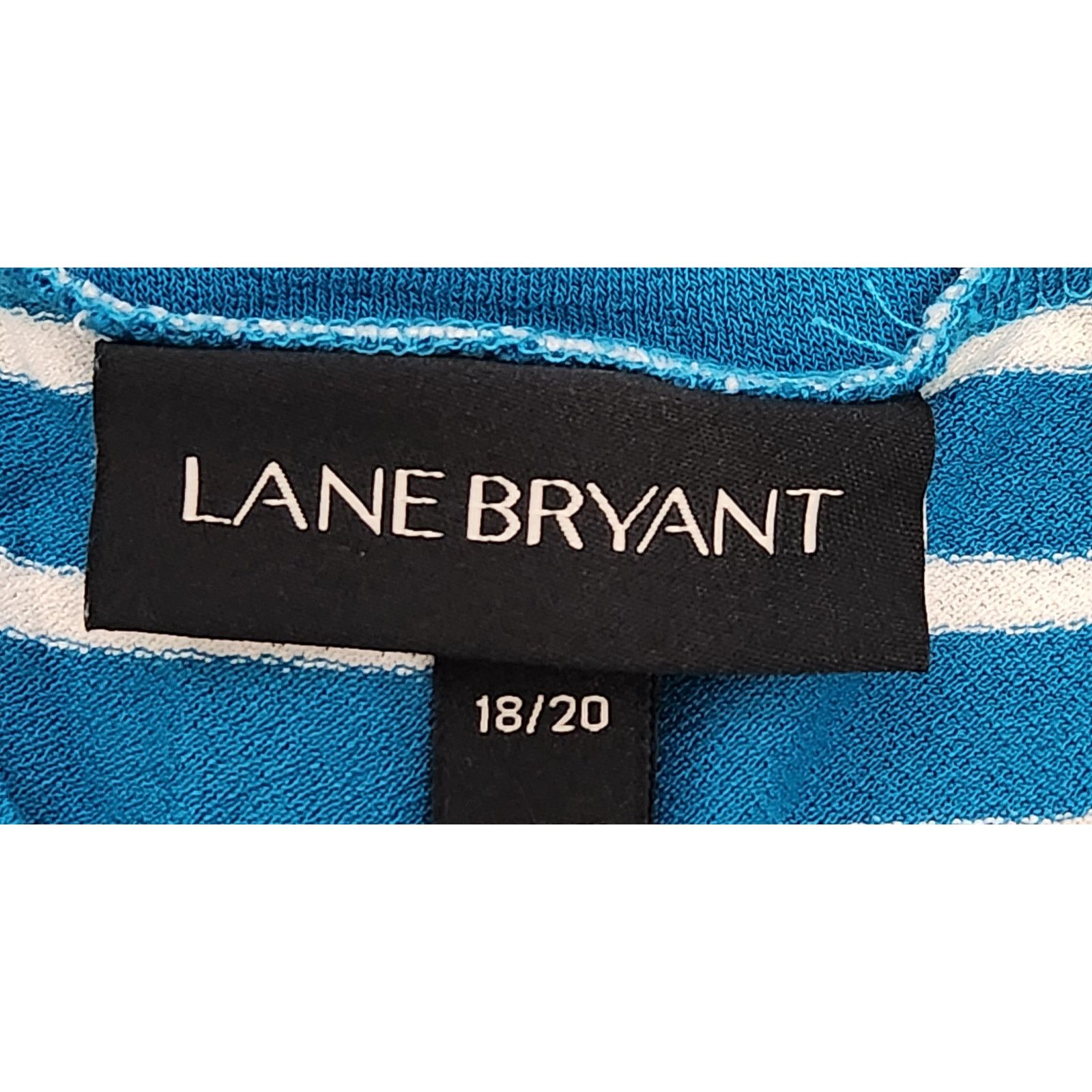 Other Lane Bryant Blue White Striped Sleeveless Top 18 20 Soft Size XXL / US 16-18 / IT 52-54 - 3 Thumbnail