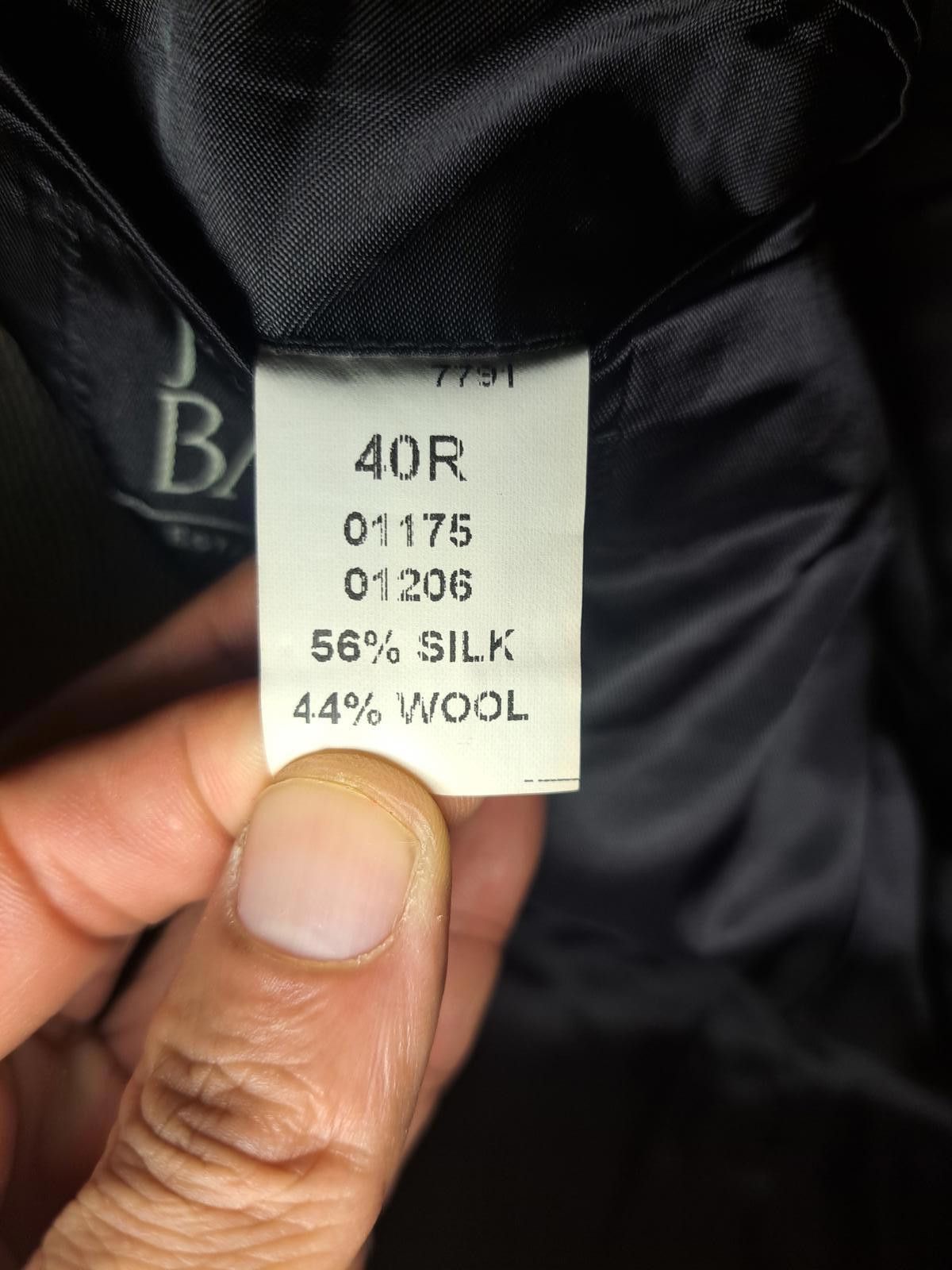 Jos. A. Bank NEW Jos A Bank Sport Coat Mens 40R Houndstooth Silk Wool Size 40R - 3 Thumbnail
