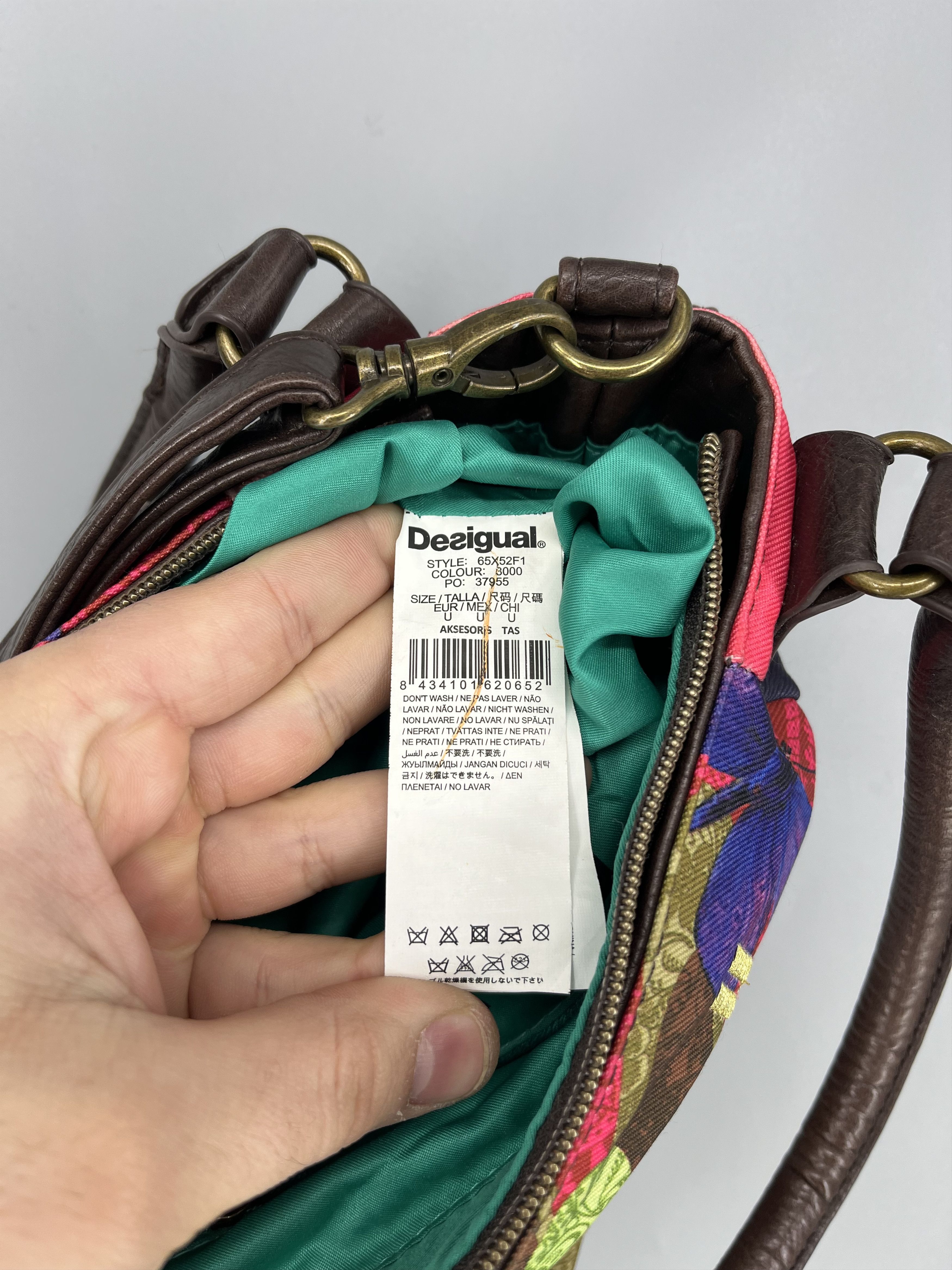 Desigual Desigual Handbag Satchel Rainbow Authentic hand Bag Size ONE SIZE - 16 Thumbnail