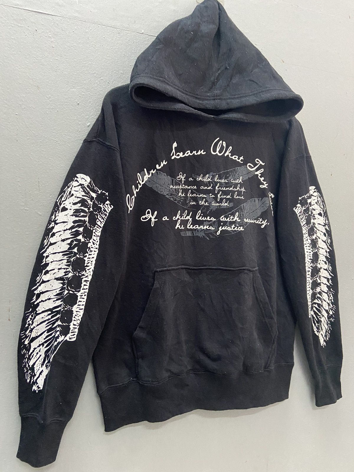 Native OBLO AMERICAN NATIVE LOGO BLACK HOODIE Size US M / EU 48-50 / 2 - 4 Thumbnail