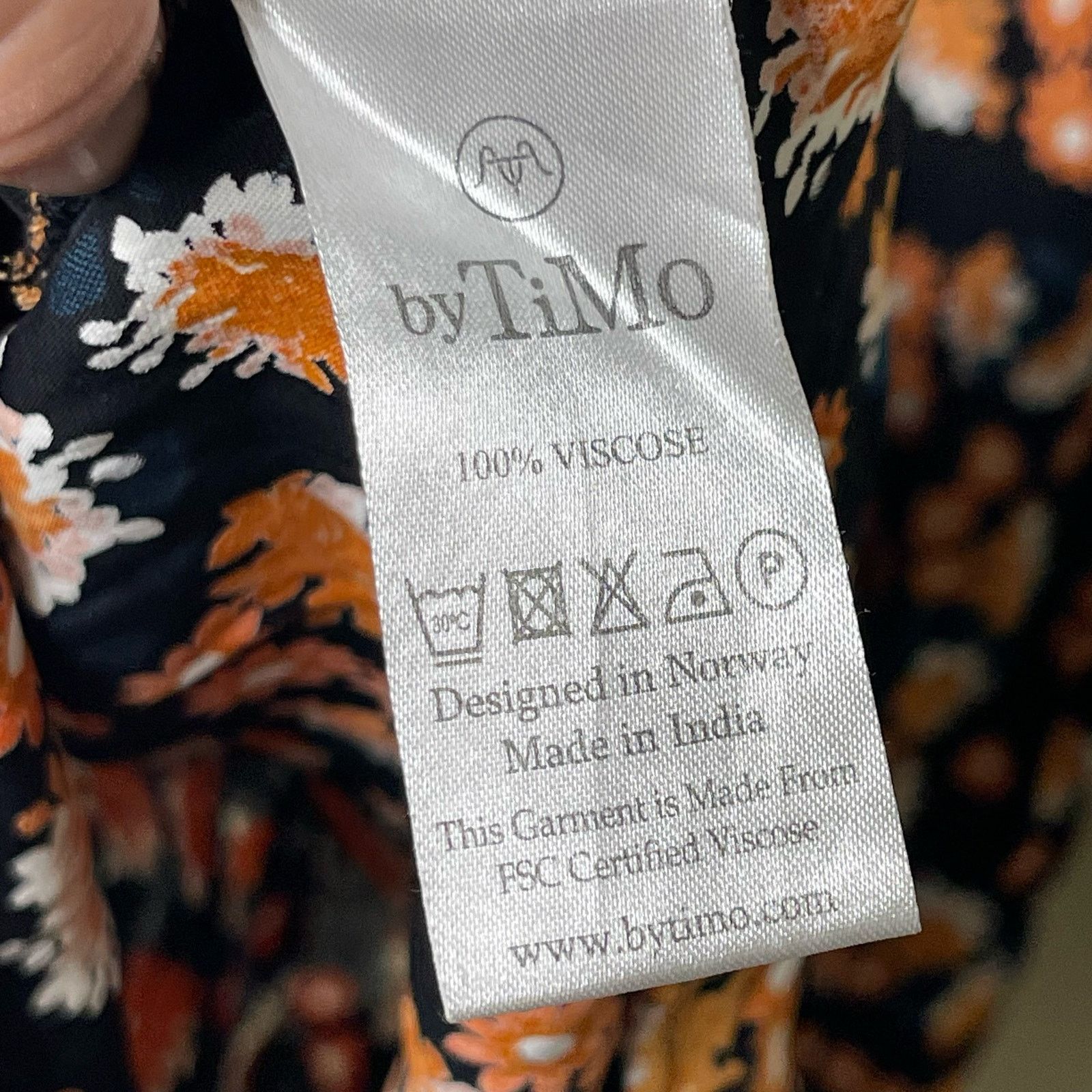 Other ByTimo Vintage Drape V Neck Dress Poppyfield Floral Black XS Size XS / US 0-2 / IT 36-38 - 12 Thumbnail