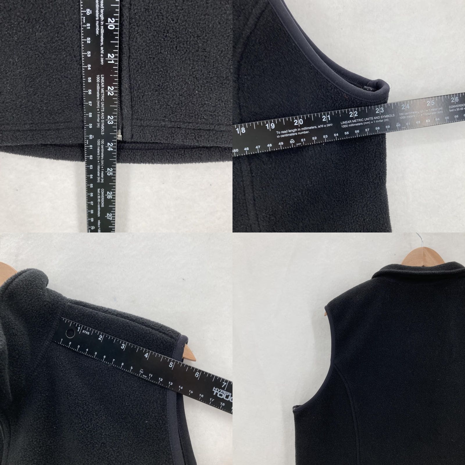 Vintage L.L.Bean Vest Womens 2X Black Polartec Fleece Warm Full Zip Pockets Outdoors Size XXL / US 16-18 / IT 52-54 - 8 Thumbnail