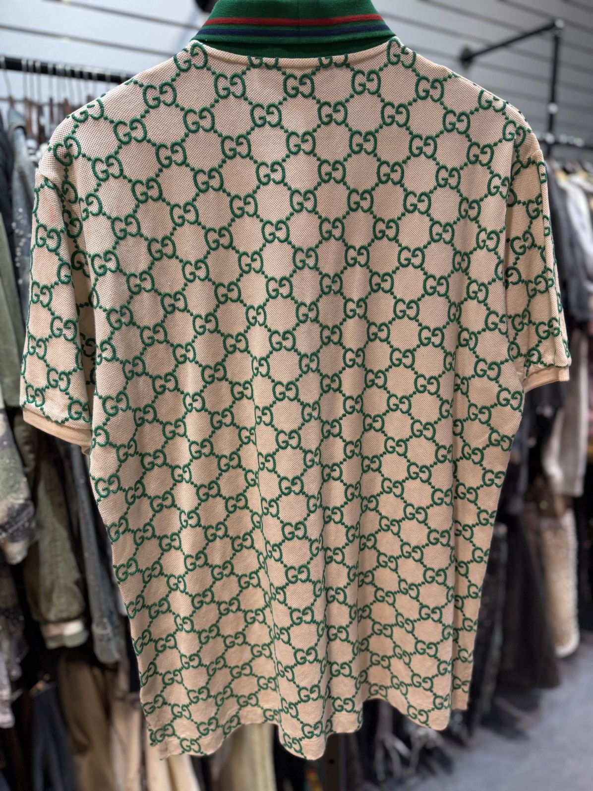 Gucci Gucci Polo T Shirt Green Gucci Logo Size Medium $850 Retail Size US M / EU 48-50 / 2 - 9 Thumbnail