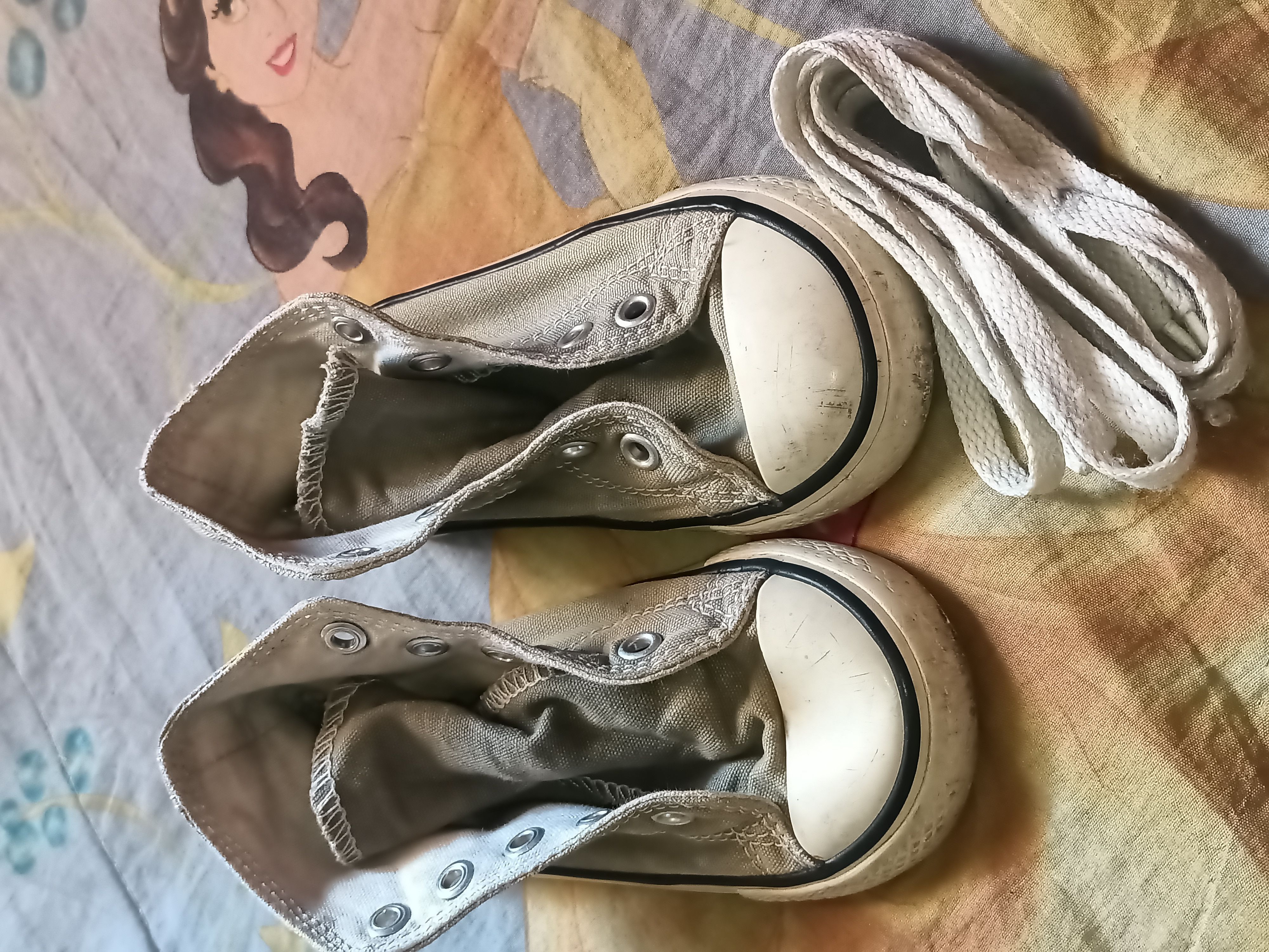 Vintage Light Grey Toddler H.Top Convers AllStar 2/3 Years Boys Girl Size US 7 / EU 40 - 1 Thumbnail