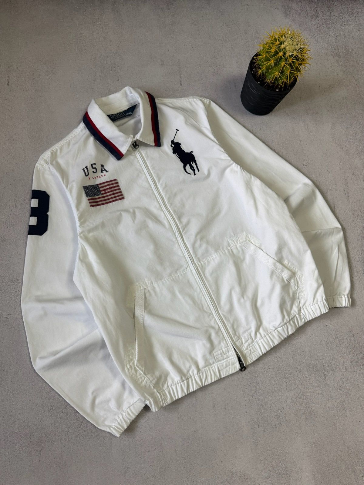 Polo Ralph Lauren VINTAGE POLO RALPH LAUREN UNITED STATE BOMBER JACKET RARE Size US S / EU 44-46 / 1 - 2 Thumbnail