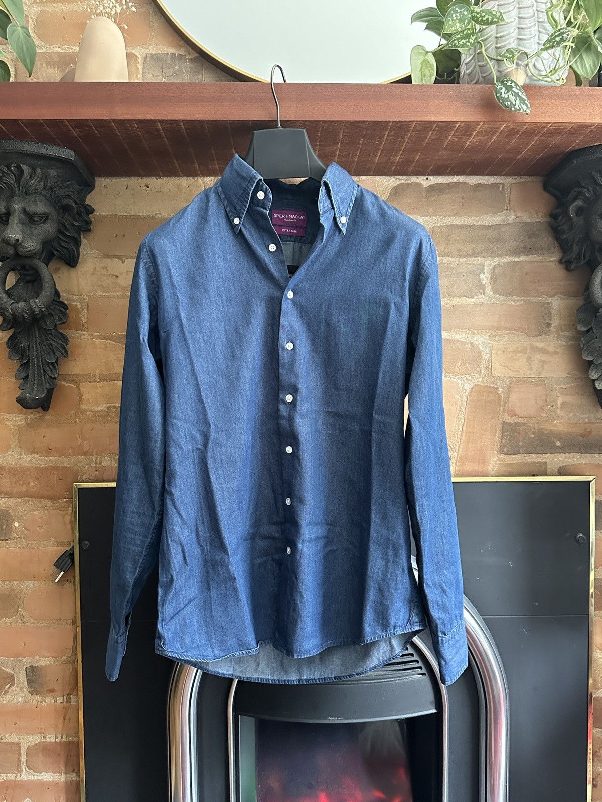 Spier and Mackay Handmade Extra Slim Rinse Wash Dress Shirt