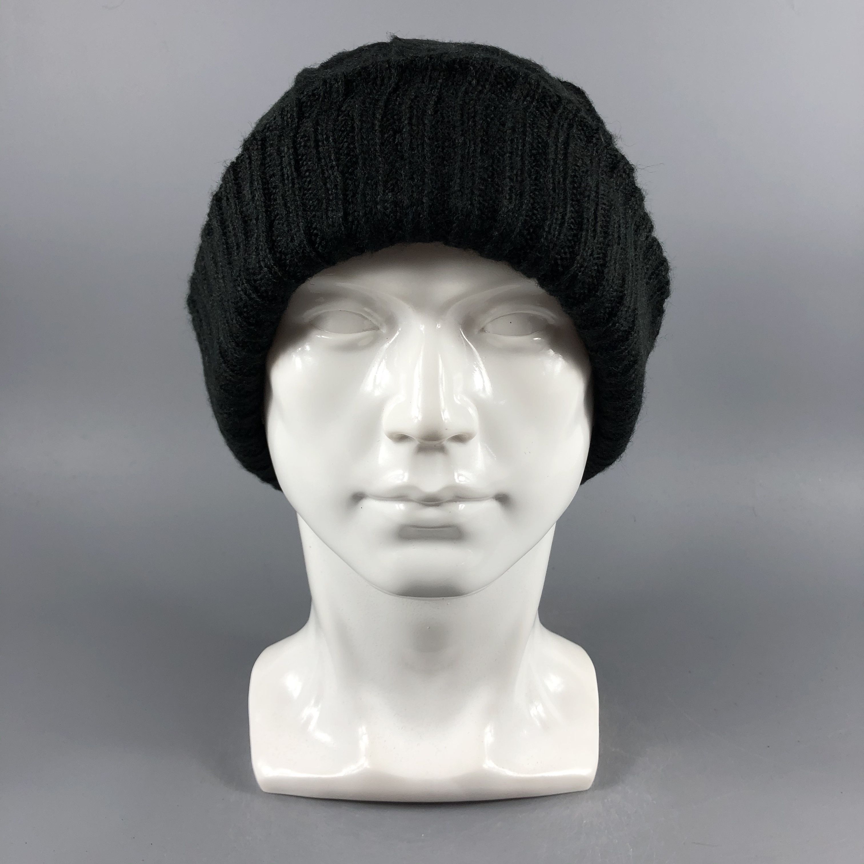 Vintage Aran Isle Ribbed Knit Beanie Snow Hat Snow Cap -D1255 Size ONE SIZE - 2 Thumbnail