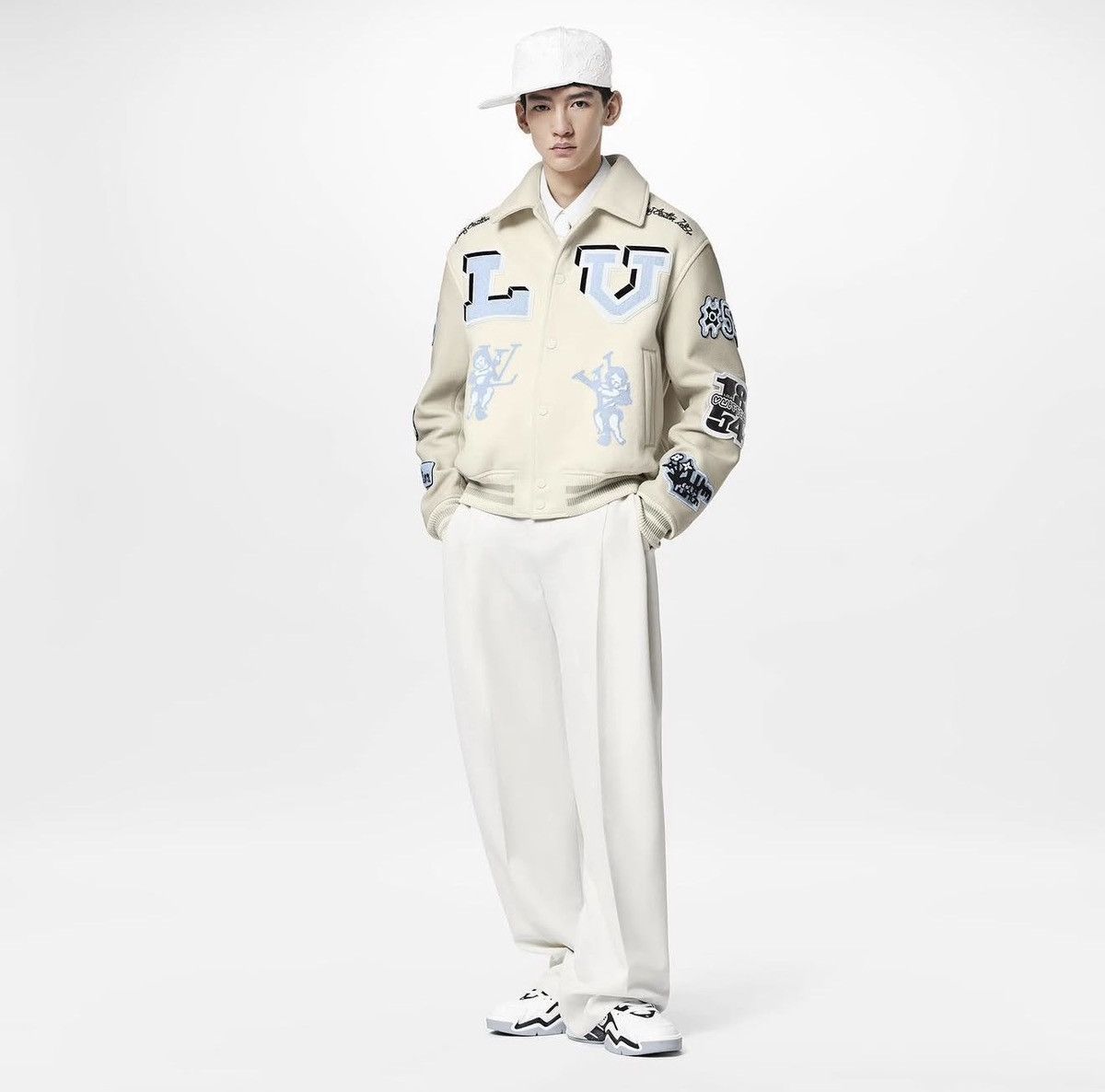 Louis Vuitton LOUIS VUITTON x VIRGIL ABLOH LEATHER VARSITY JACKET Size US M / EU 48-50 / 2 - 14 Thumbnail