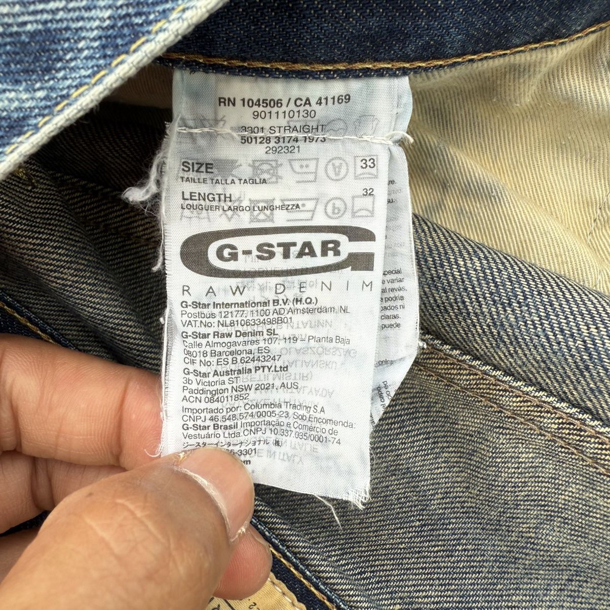 G-Star VINTAGE G STAR ITALY BUTTON FLY FADED JEAN DENIM PANTS Size US 35 - 14 Thumbnail