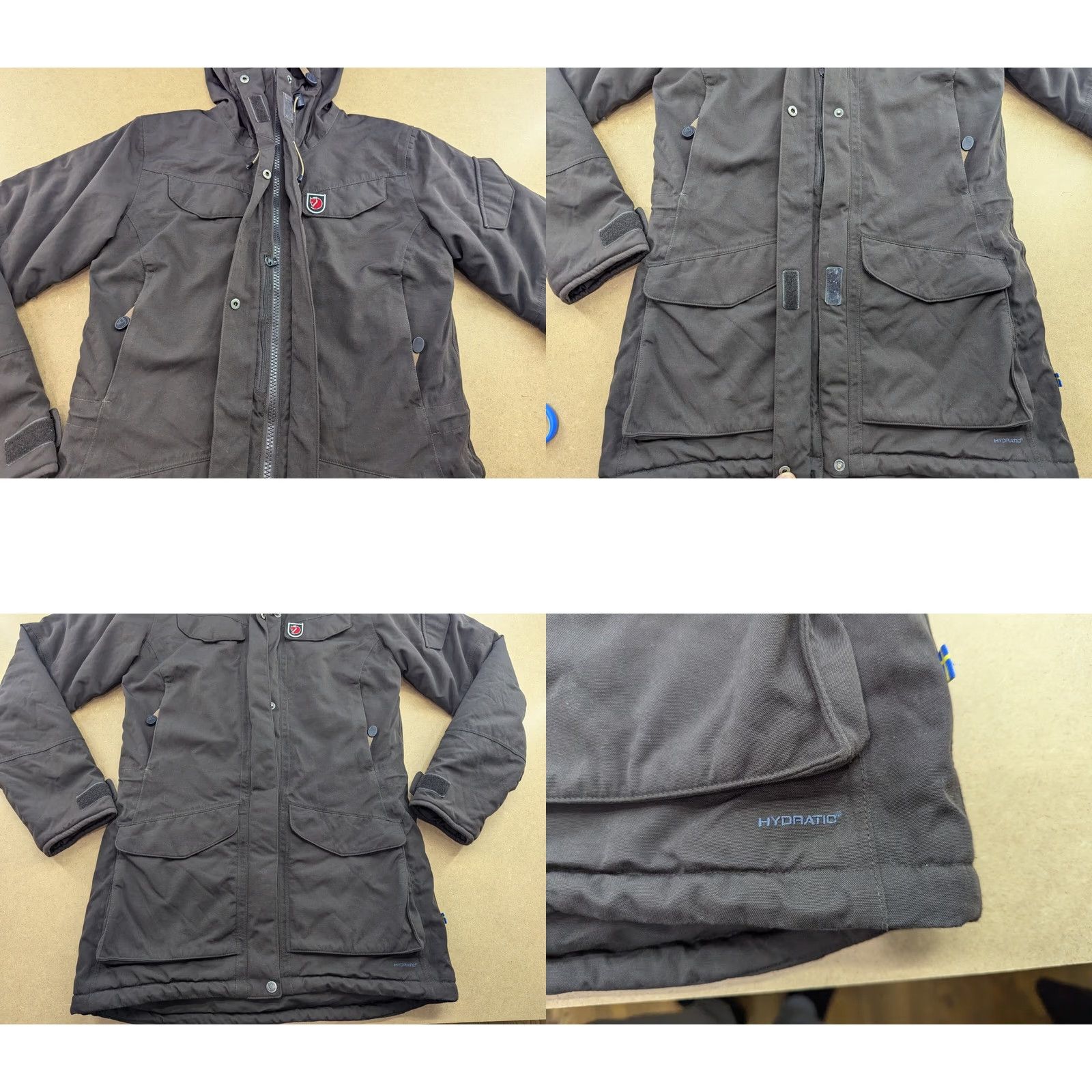 Vintage Fjällräven Nuuk Balalt Gray Winter Parka Jacket Womens XS Hooded Size XS / US 0-2 / IT 36-38 - 10 Thumbnail