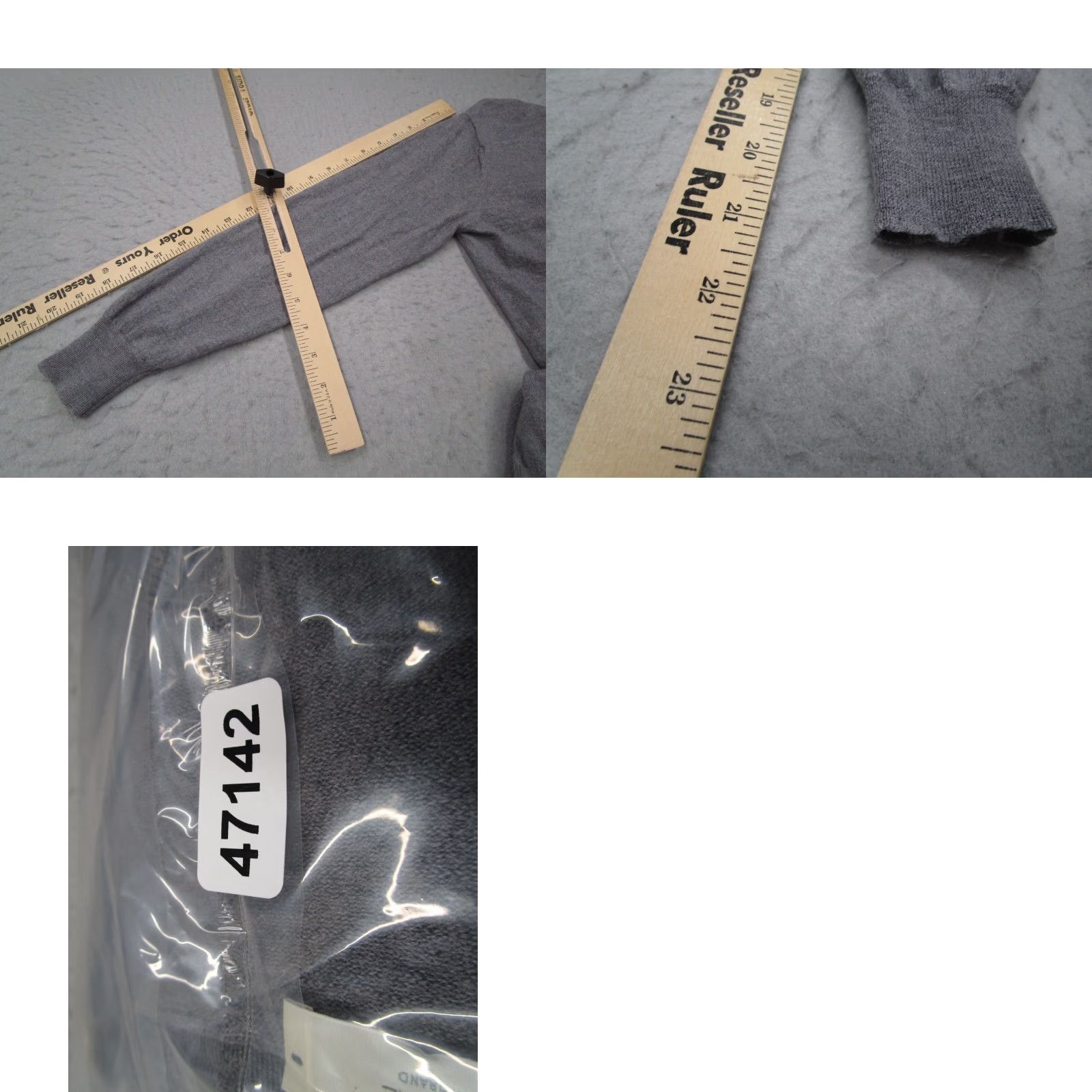 Zanone Zanone Women's Sweater 44 Gray V-Neck Wool Pullover Long Sleeve Made in Italy Size M / US 6-8 / IT 42-44 - 8 Thumbnail