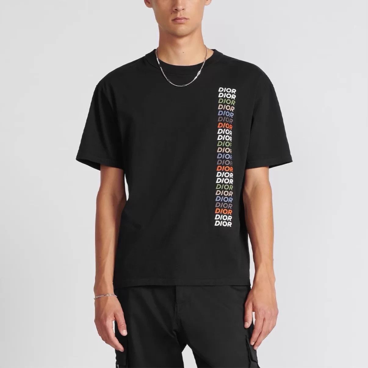 Dior DIOR 24 Rainbow Logo Black Short Sleeve T-Shirt S Size US S / EU 44-46 / 1 - 6 Thumbnail