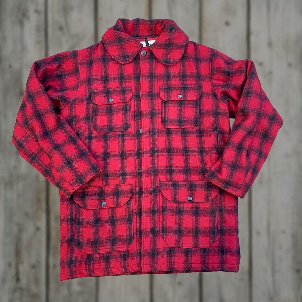 Vintage VINTAGE Woolrich Wool Mackinaw Hunting Jacket Coat Buffalo Plaid Men’s 40 Sz M Red/black plaid Outdoor Hunting Wool Overcoat Fall Winter Regular Size US XXS / EU 40 - 1 Thumbnail