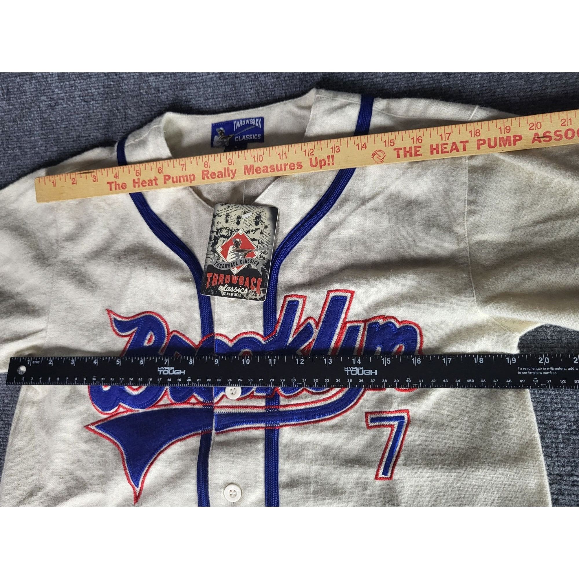 MLB Brooklyn BASEBALL #7 VINTAGE CLASSICS BASEBALL JERSEY RAW BL Size US M / EU 48-50 / 2 - 4 Thumbnail