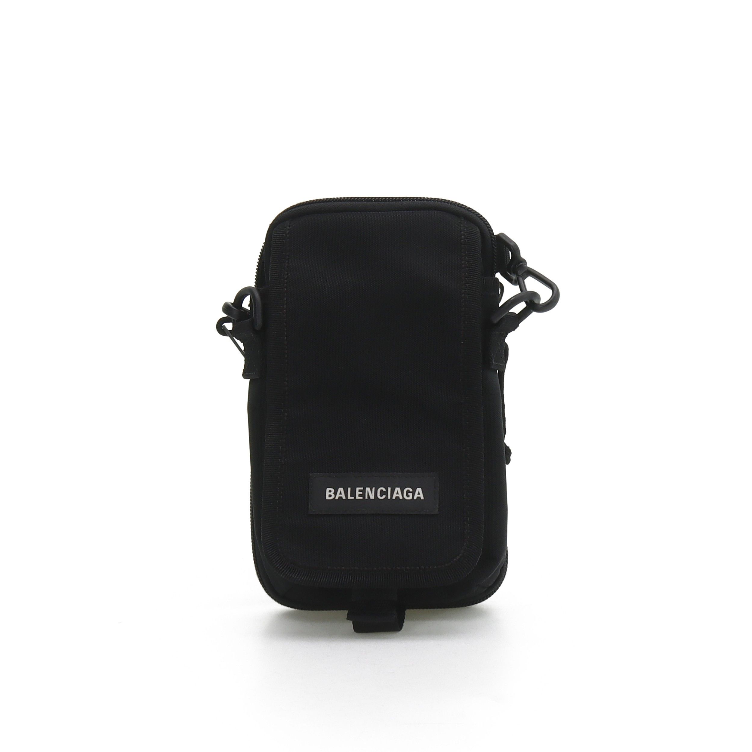 Balenciaga Balenciaga Nylon Crossbody Phone Bag Black Size ONE SIZE - 1 Thumbnail