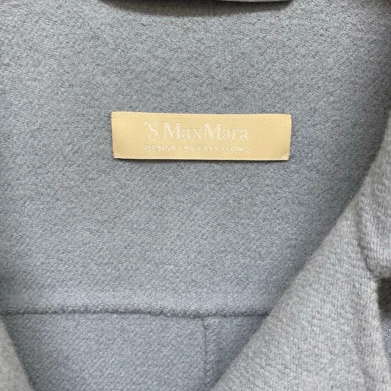 Max Mara Max Mara Haze Blue Wool Coat Size S / US 4 / IT 40 - 6 Thumbnail