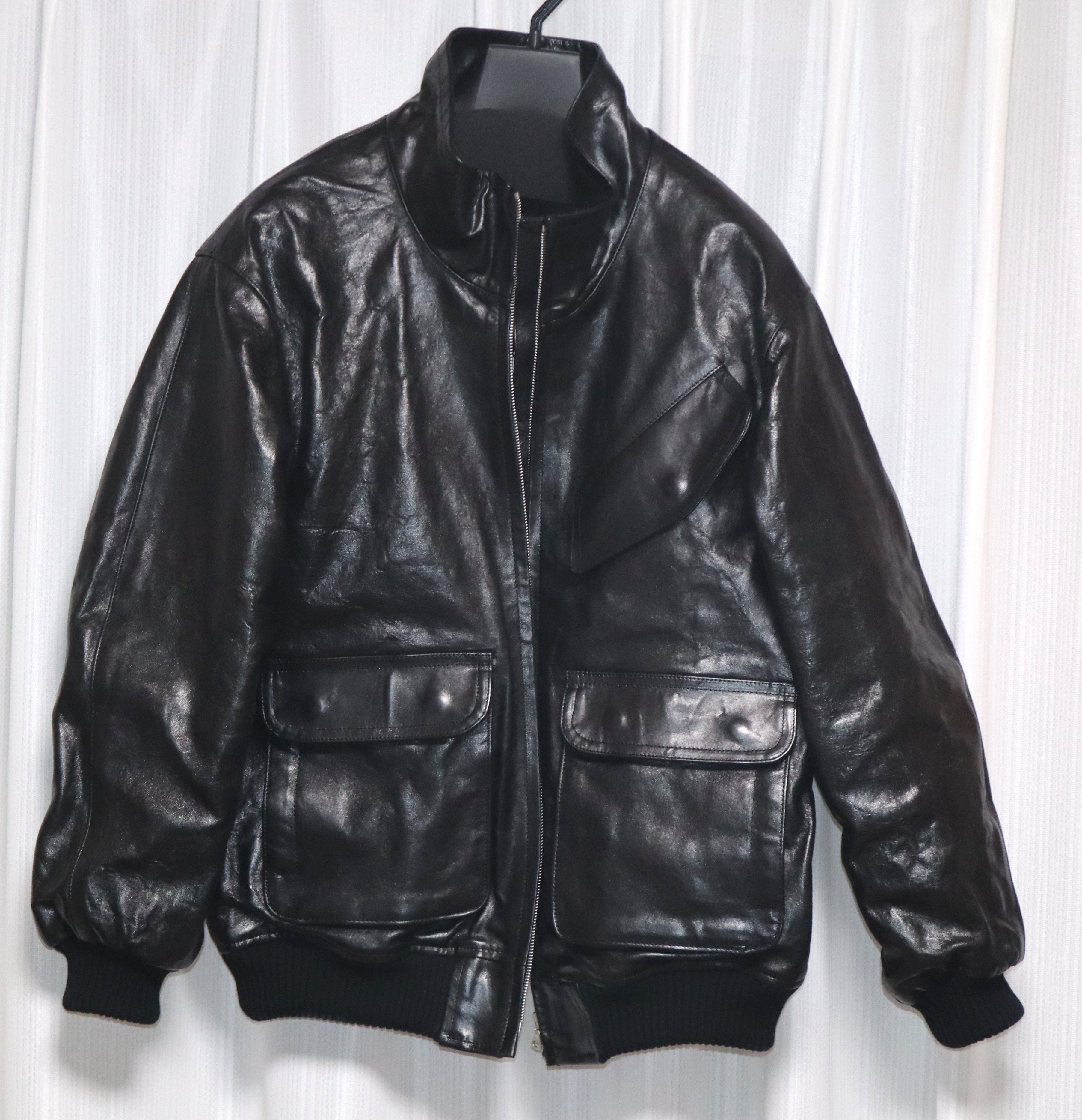 Auralee AURALEE 25AW LAMB LEATHER ZIP BLOUSON 3 Size US L / EU 52-54 / 3 - 3 Thumbnail