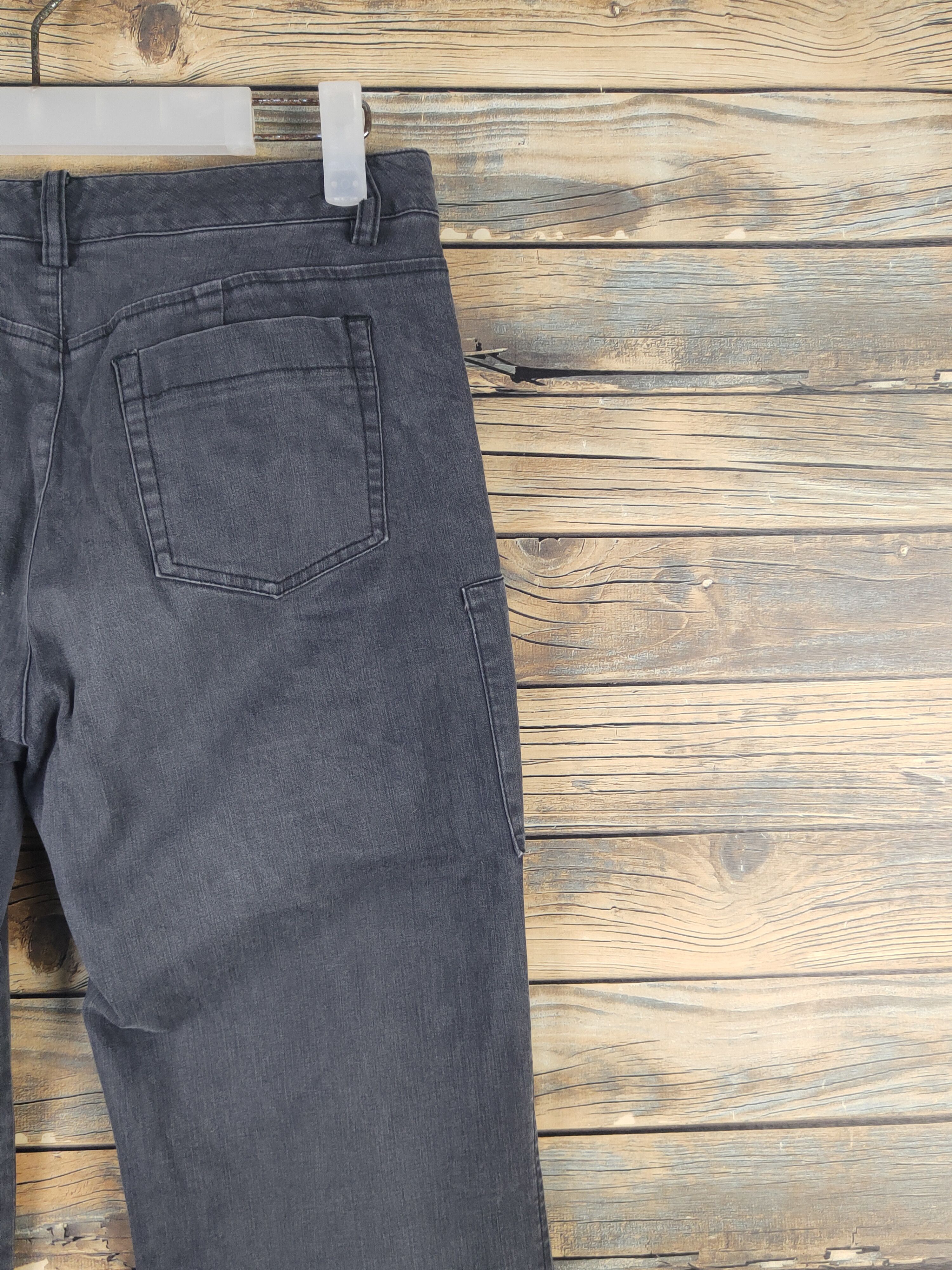 Japanese Brand DL Green Eye Black Faded Multipocket Cargo Pants #1536 Size 26" / US 2 / IT 38 - 10 Thumbnail