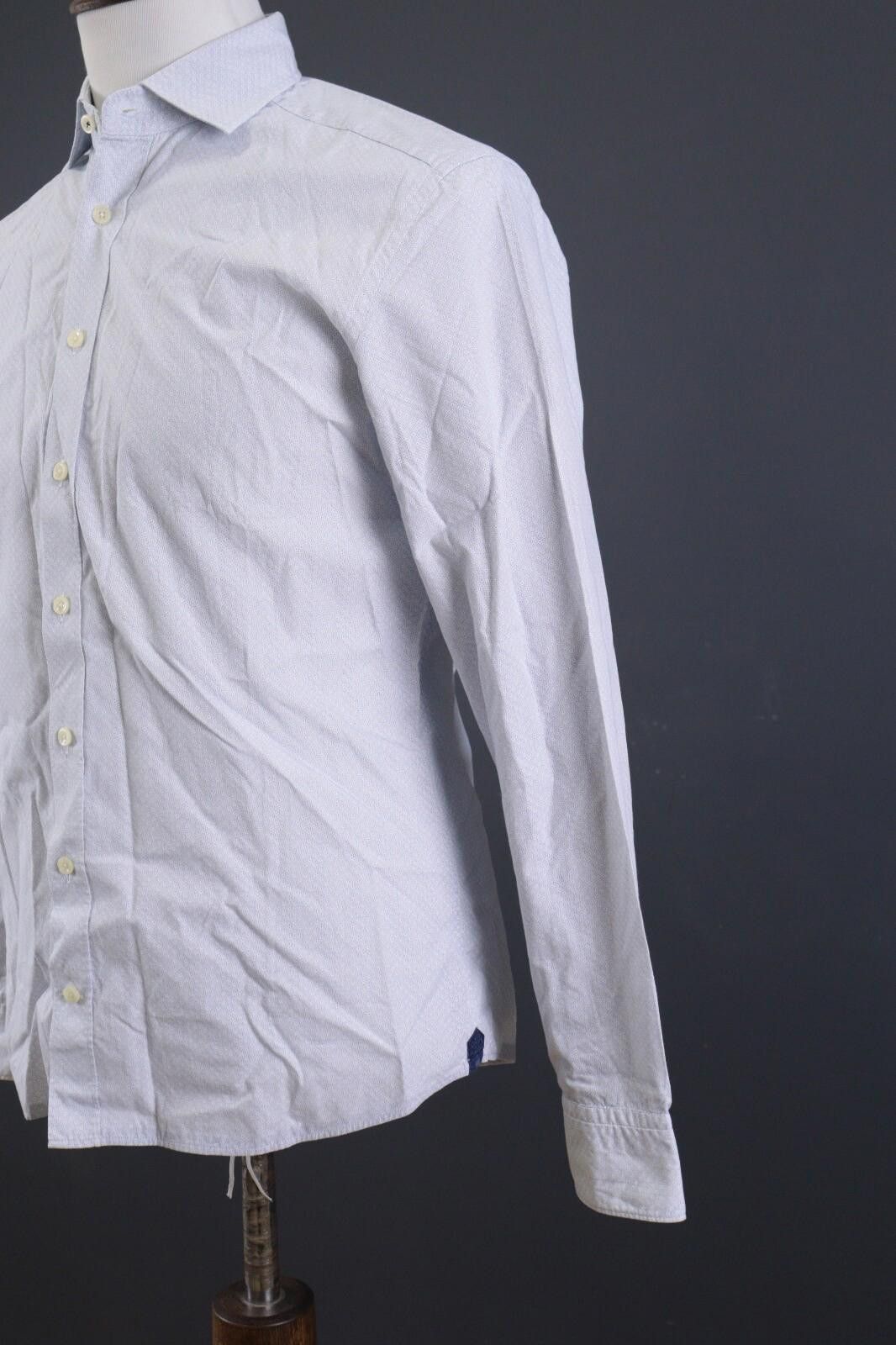 Designer Hackett London Slim Fit Luxury Blue Shirt Size M Size US M / EU 48-50 / 2 - 5 Thumbnail