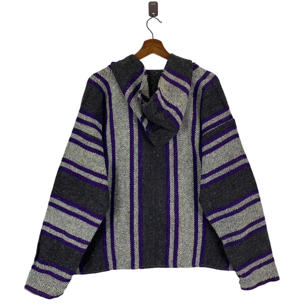Handmade × Vintage VINTAGE MEXICAN TRADITIONAL BAJA HANDMADE KNIT HOOD SWEATER Size US M / EU 48-50 / 2 - 5 Thumbnail