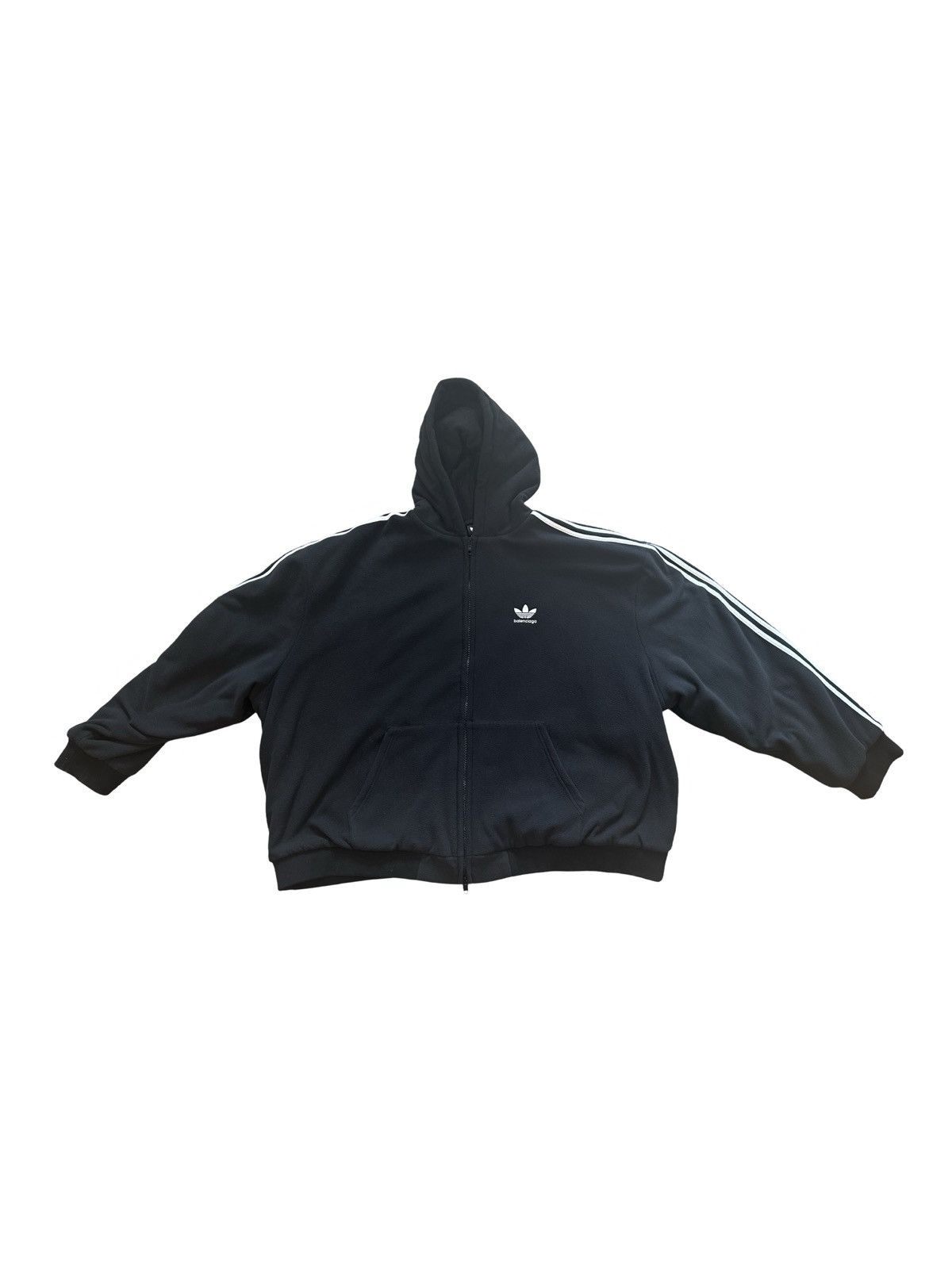 Adidas × Balenciaga Balenciaga Adidas Fleece Hoodie Size US L / EU 52-54 / 3 - 1 Thumbnail