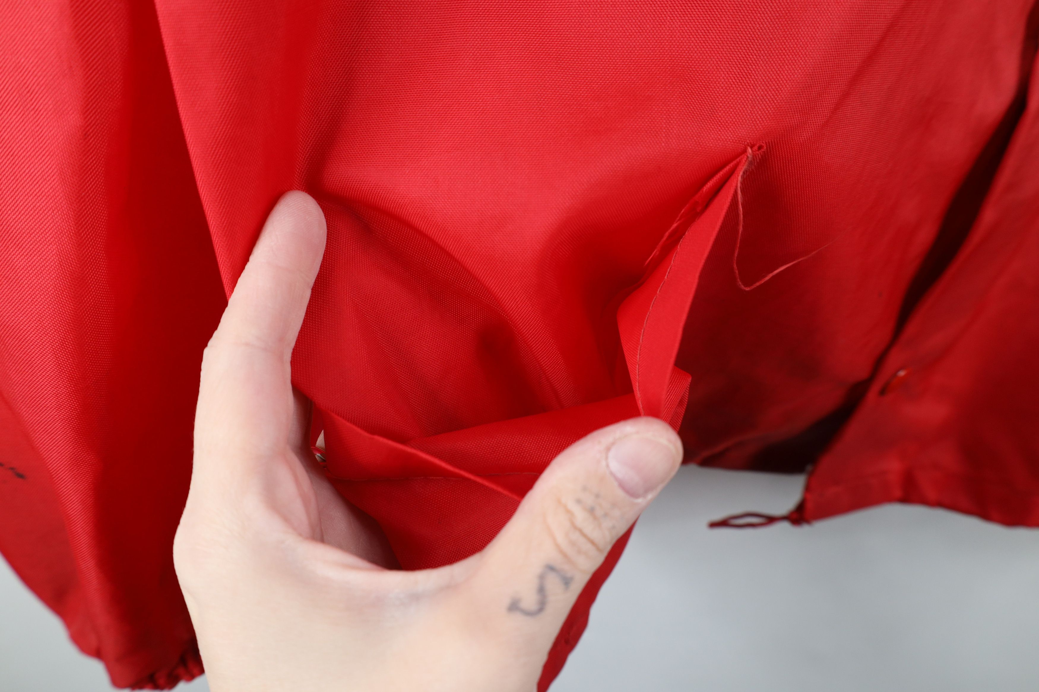 Vintage Vintage 60s 70s Streetwear Coaches Windbreaker Jacket Red Size US XL / EU 56 / 4 - 7 Thumbnail