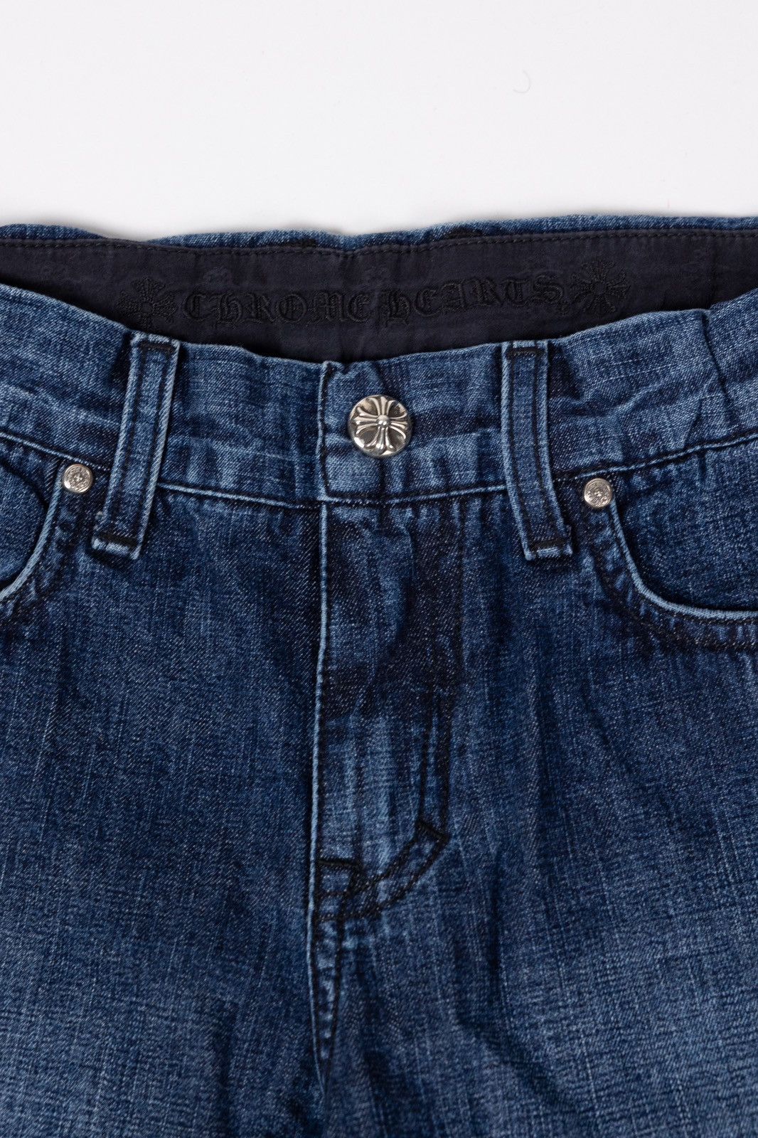 Chrome Hearts Chrome Hearts KIDS Cross Patch Denim Size 22" - 6 Thumbnail
