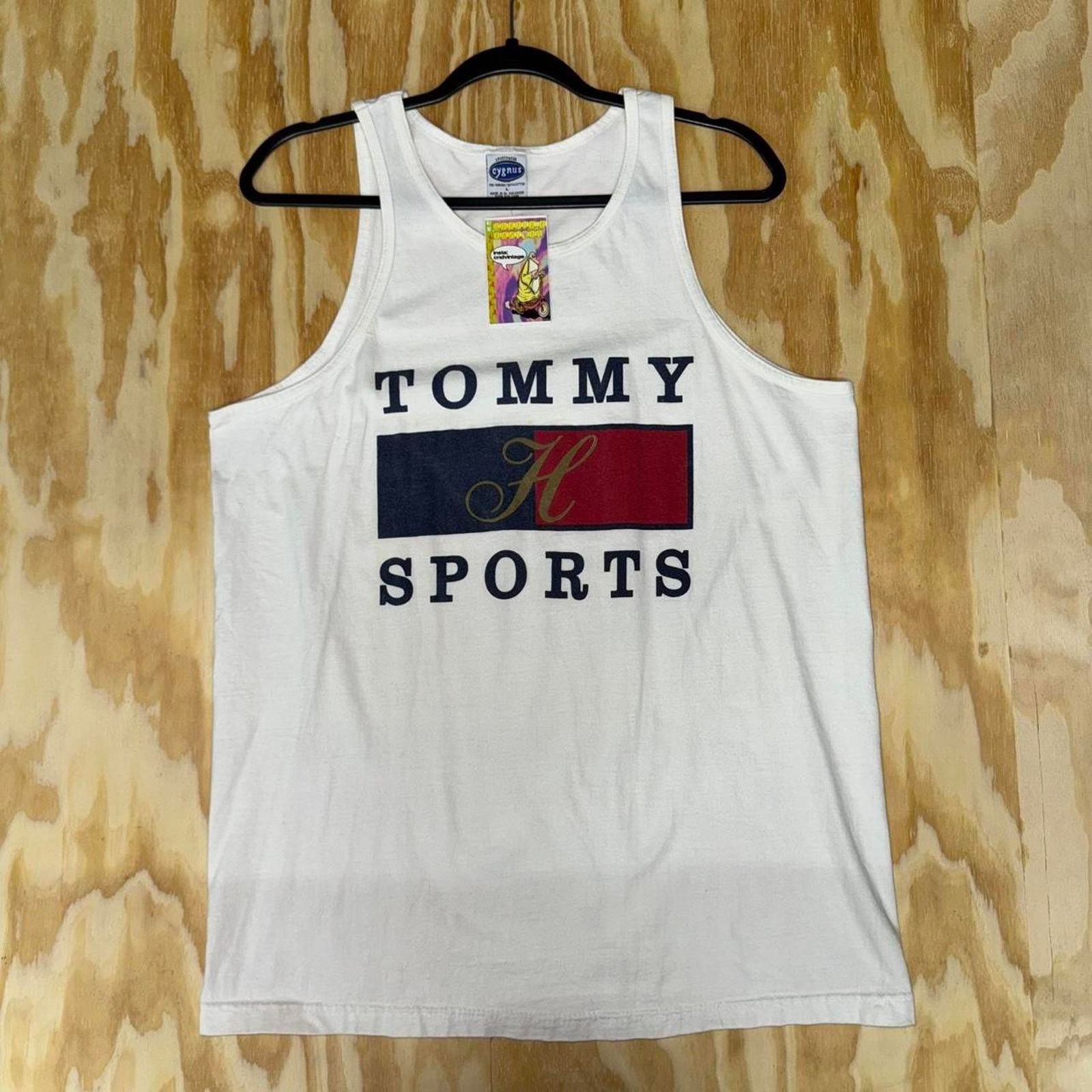 Tommy Hilfiger Vintage y2k tommy hilfiger tank top 1990s cygnus tag t-shirt Size US L / EU 52-54 / 3 - 1 Thumbnail