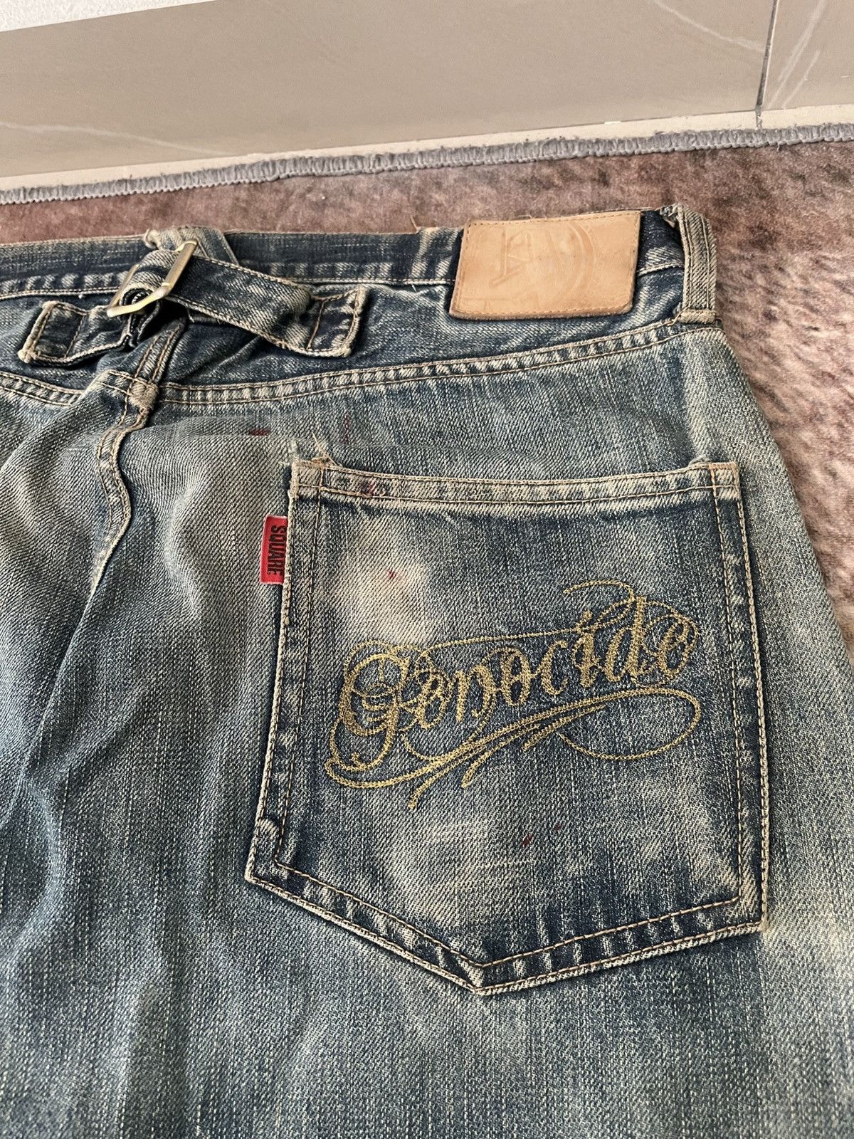 If Six Was Nine × Japanese Brand × Vintage Vintage Selvadge Isquare Denim Size US 34 / EU 50 - 18 Thumbnail