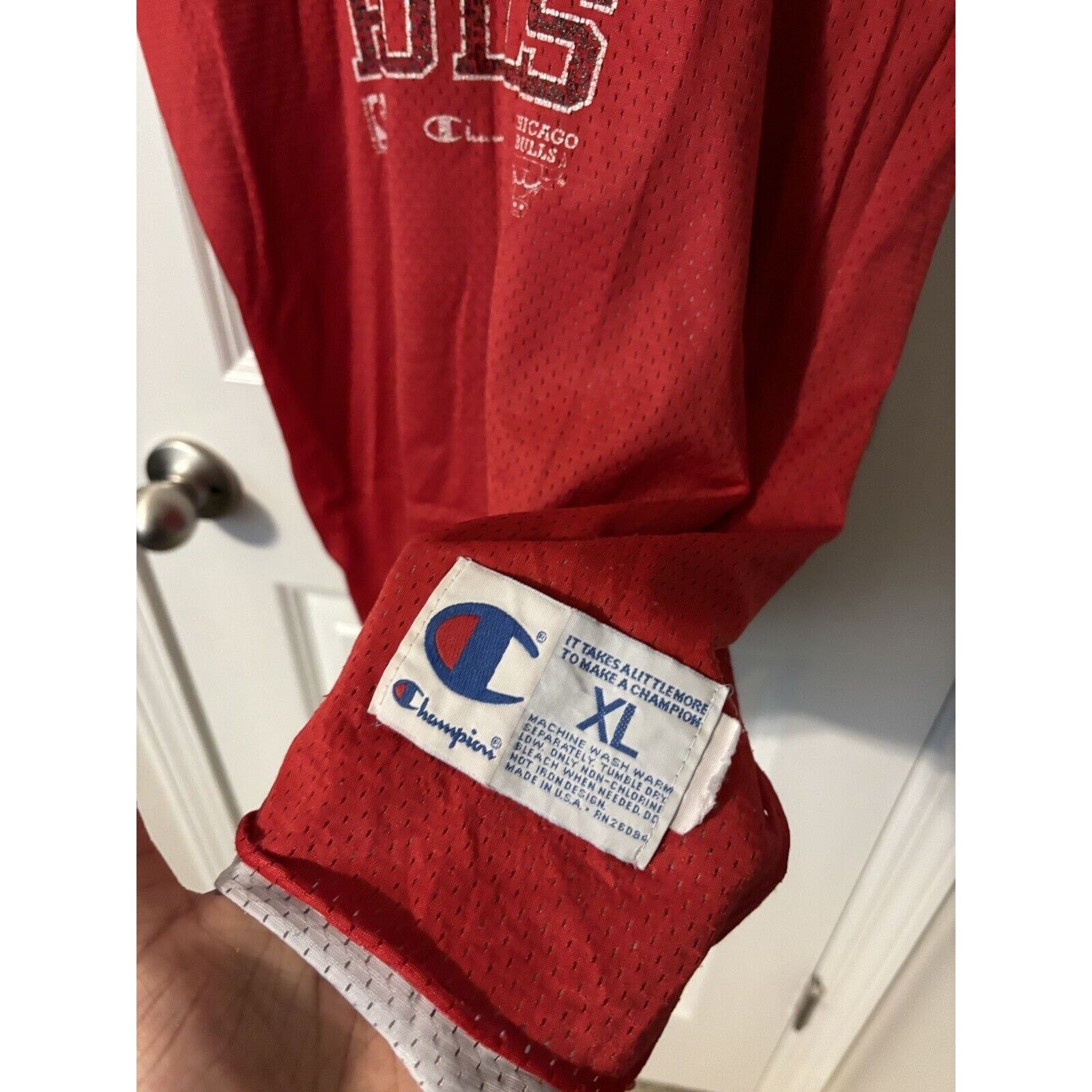 Vintage chicago bulls #23 reversible nba jersey red size XL