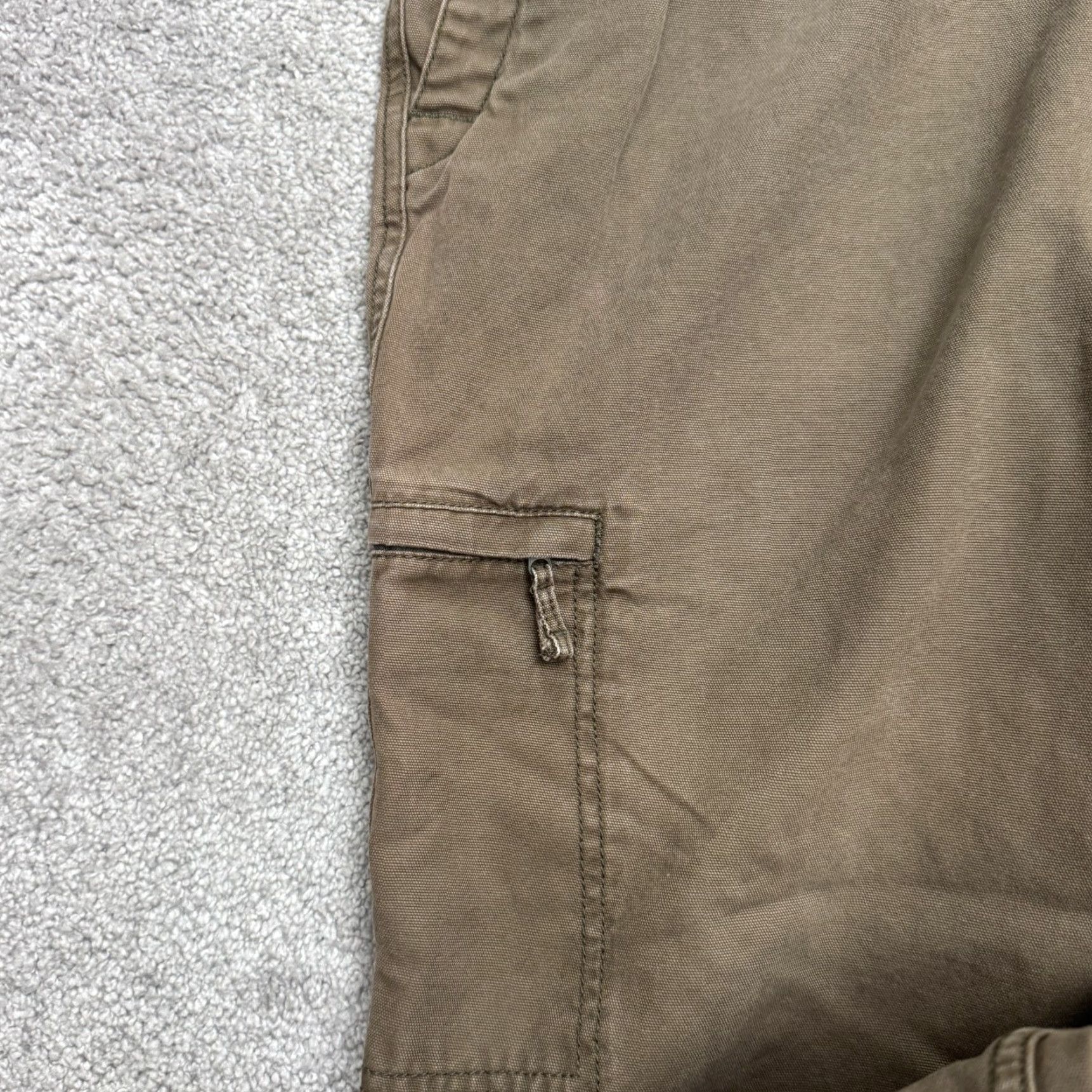 Dockers DOCKERS Pants Adult 42 Brown Canvas Carpenter Workwear 5-Pocket Straight Mens Size US 42 / EU 58 - 4 Thumbnail